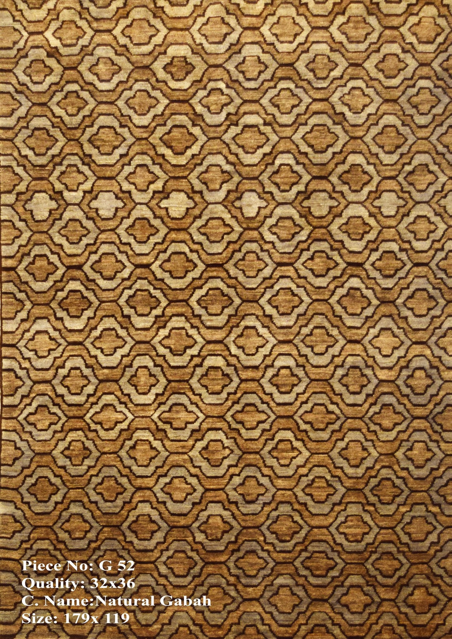 Blauw Grijze Gabbah Tapijt 179x119 - Omid Carpets