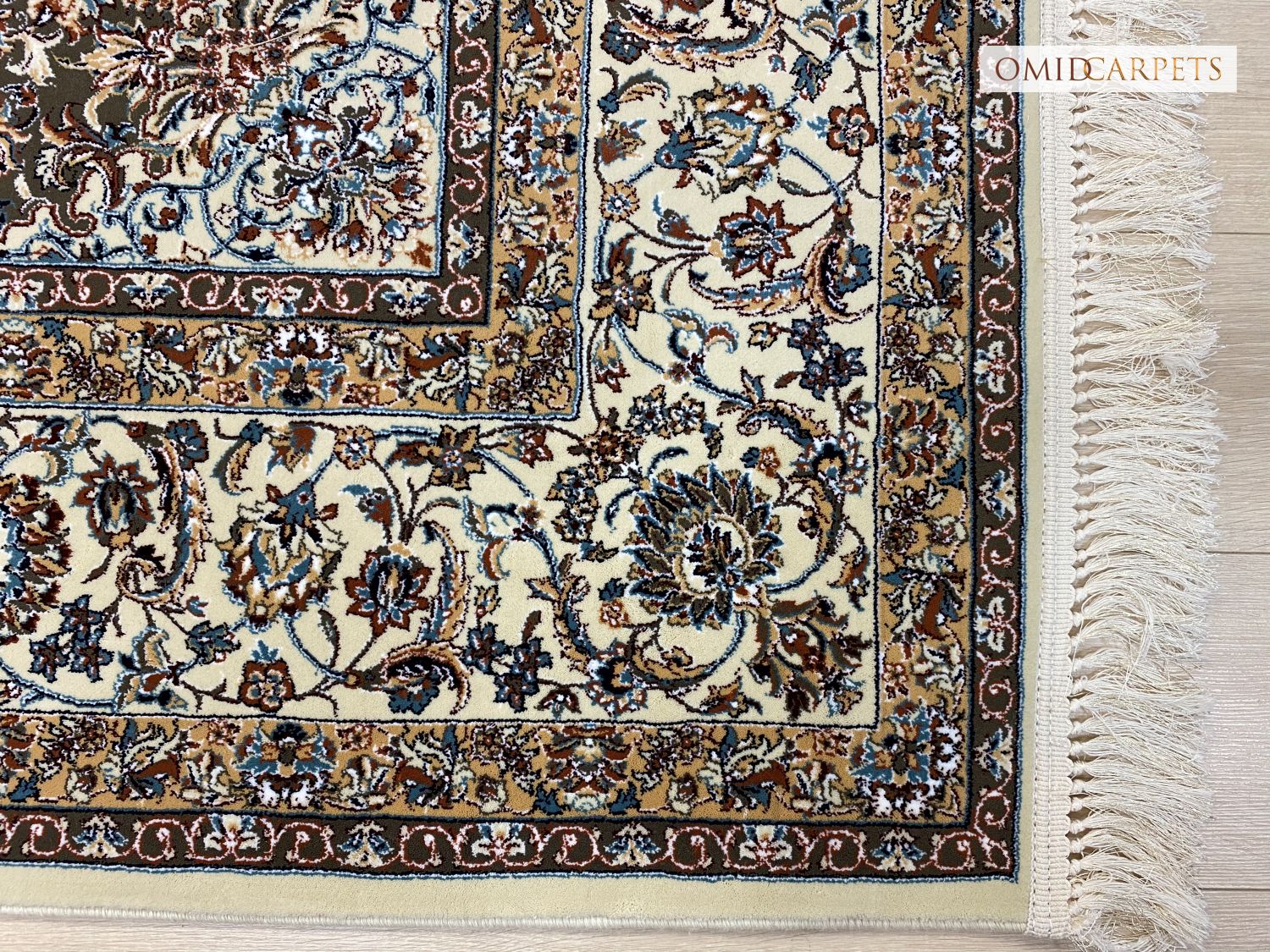 قالین 700 شانه * Crème Tapijt Laagpolig Klassiek Vloerkleed - Omid Premium Classic - 1,5 Miljoen punten/m²