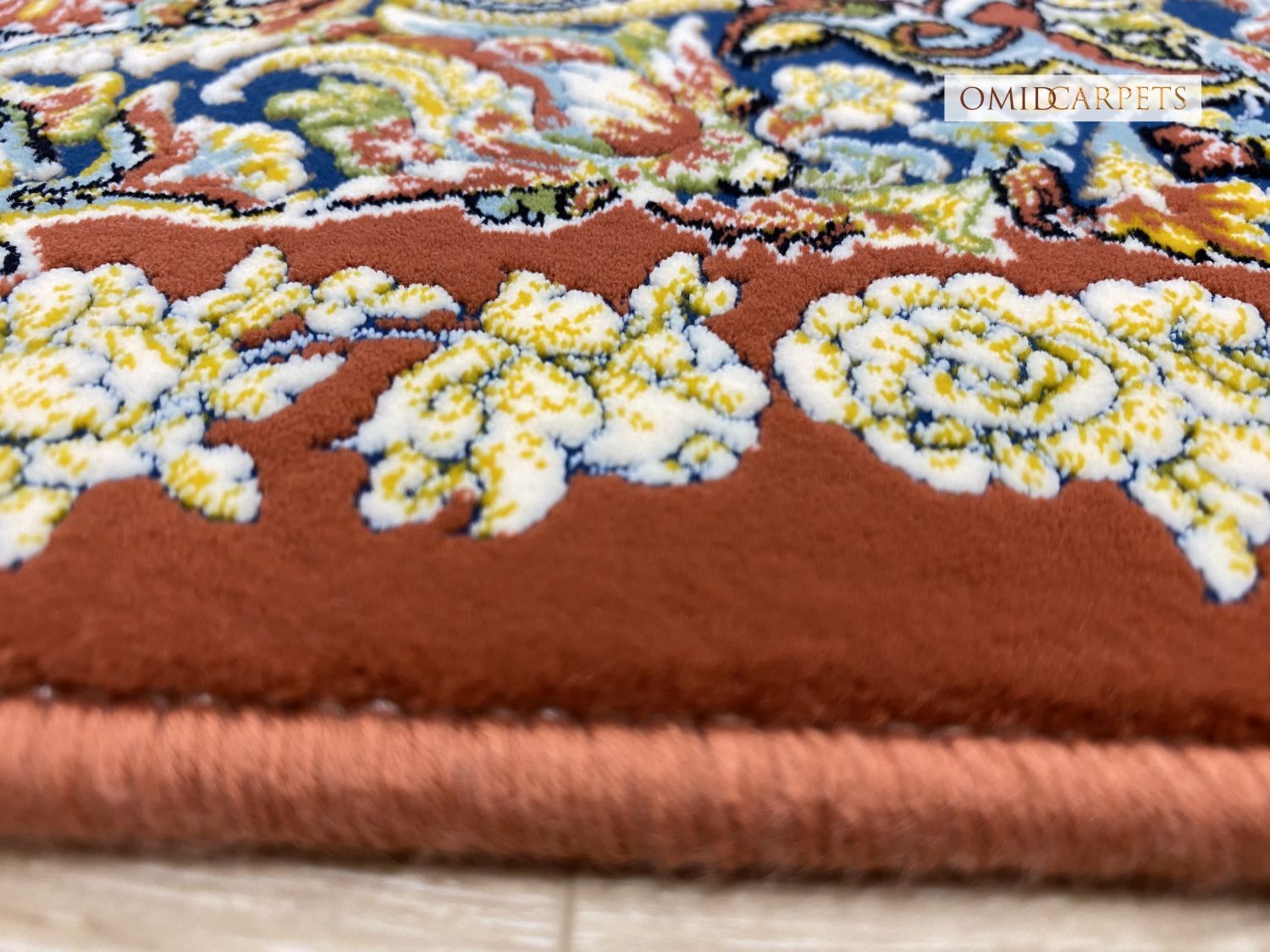 قالین 1200 شانه * Rood Tapijt Laagpolig Klassiek Vloerkleed - Omid Premium Classic Hand Look - 3 Miljoen punten/m²