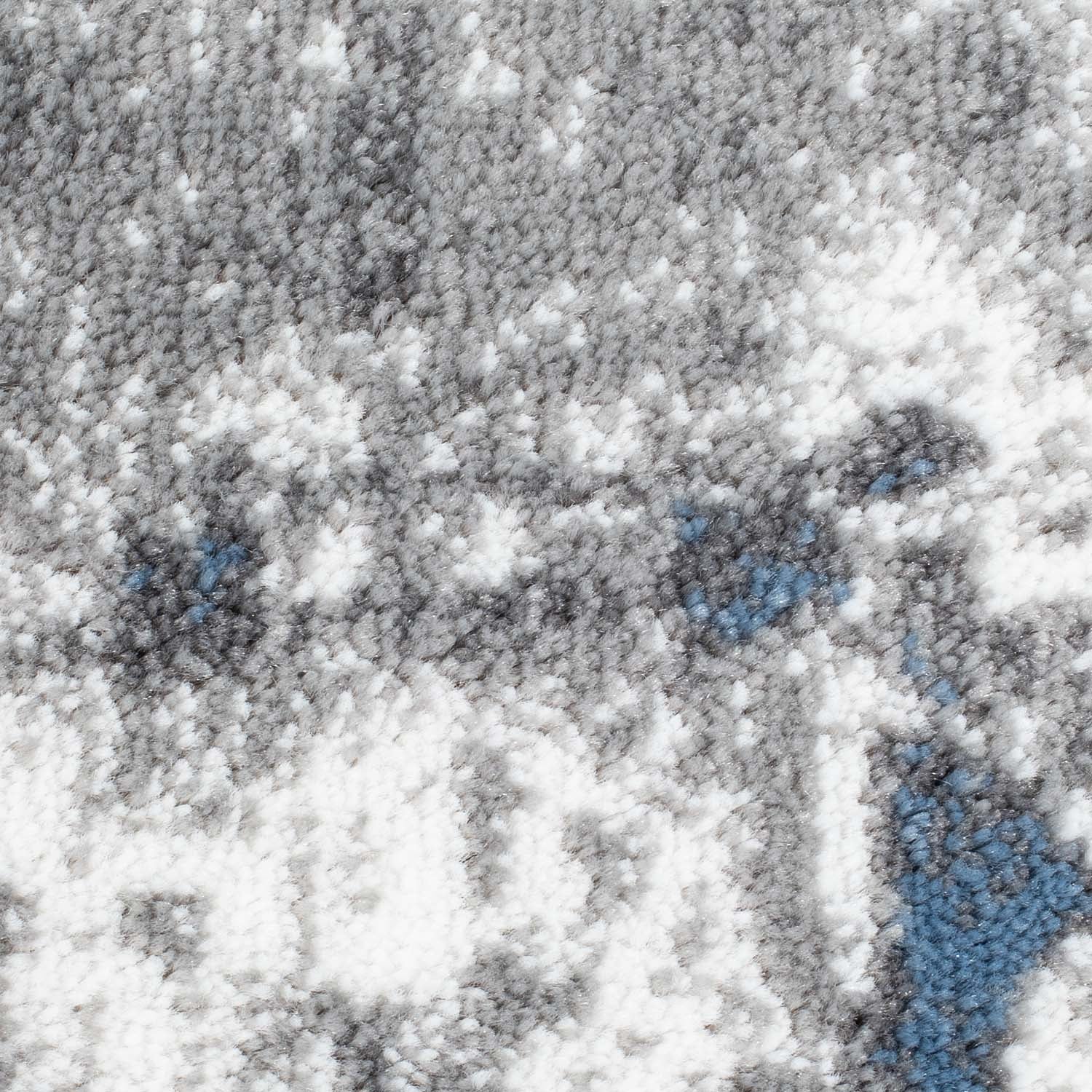 Tapijt Omid Spring Laagpolig Vloerkleed Abstract Grijstinten - Omid Carpets