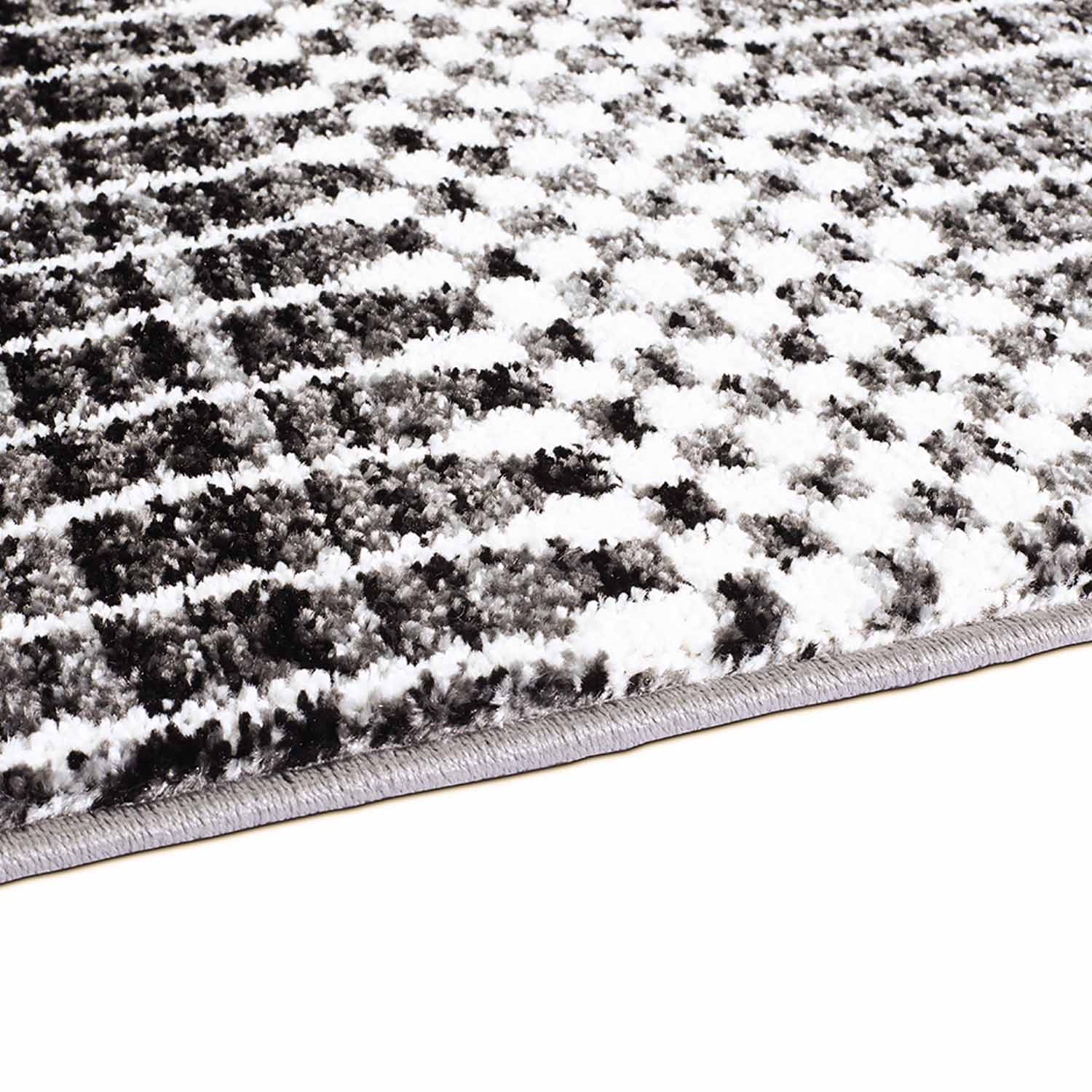 Grijs Tapijt Laagpolig Vloerkleed Omid Art - Grey Spectacle - Omid Carpets