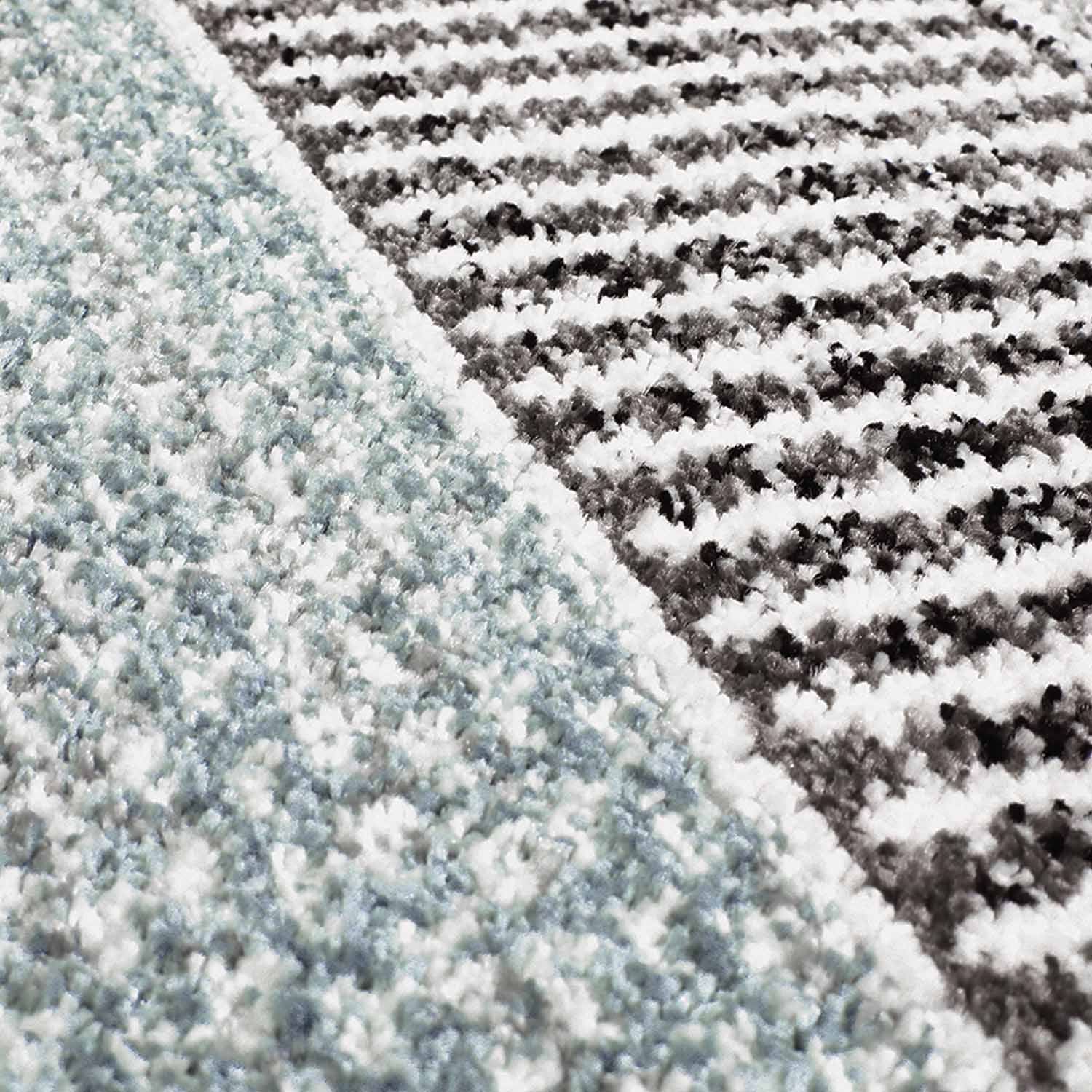 Blauw Tapijt Laagpolig Vloerkleed Omid Art - Blue Path - Omid Carpets