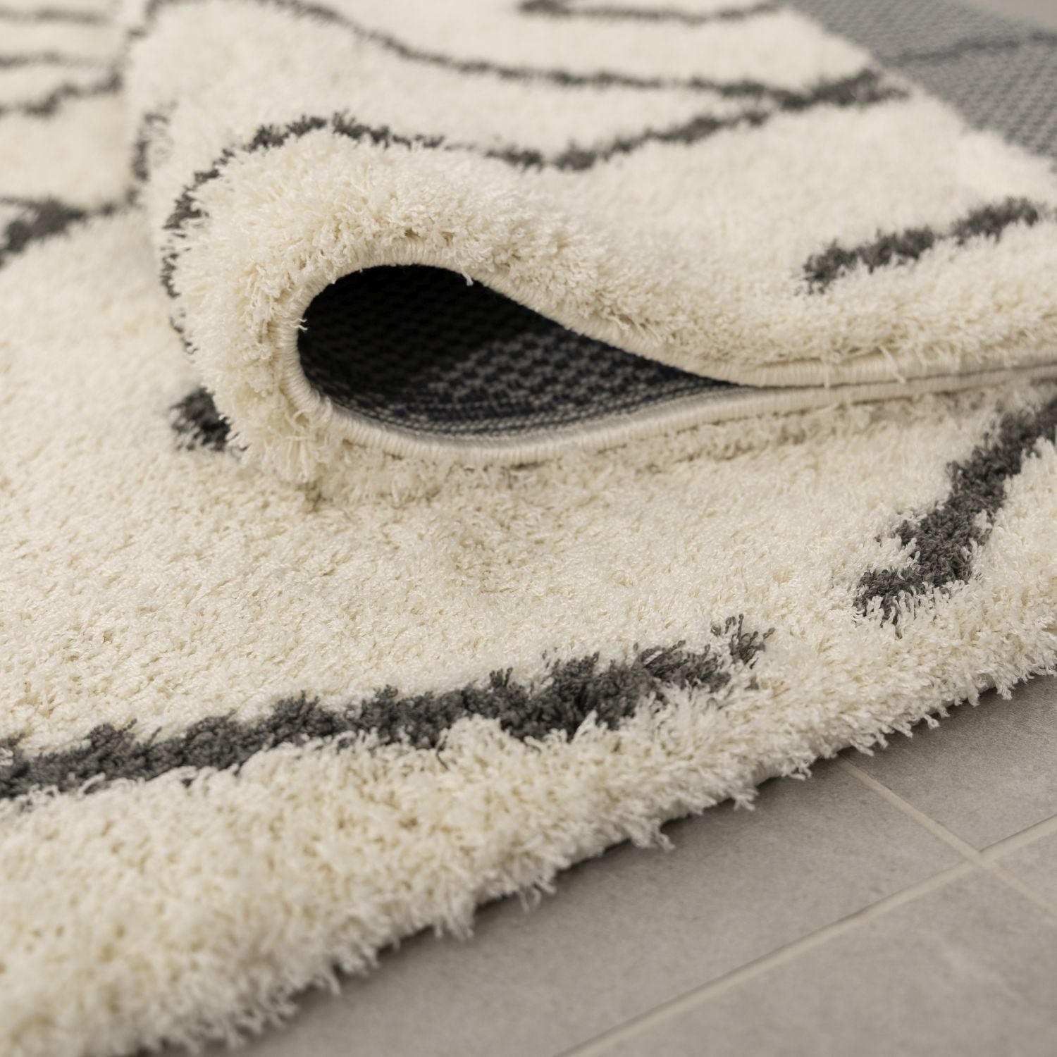 Crème Hoogpolig Vloerkleed Omid Belgian Soft Scandinavisch Wasbaar Tapijt