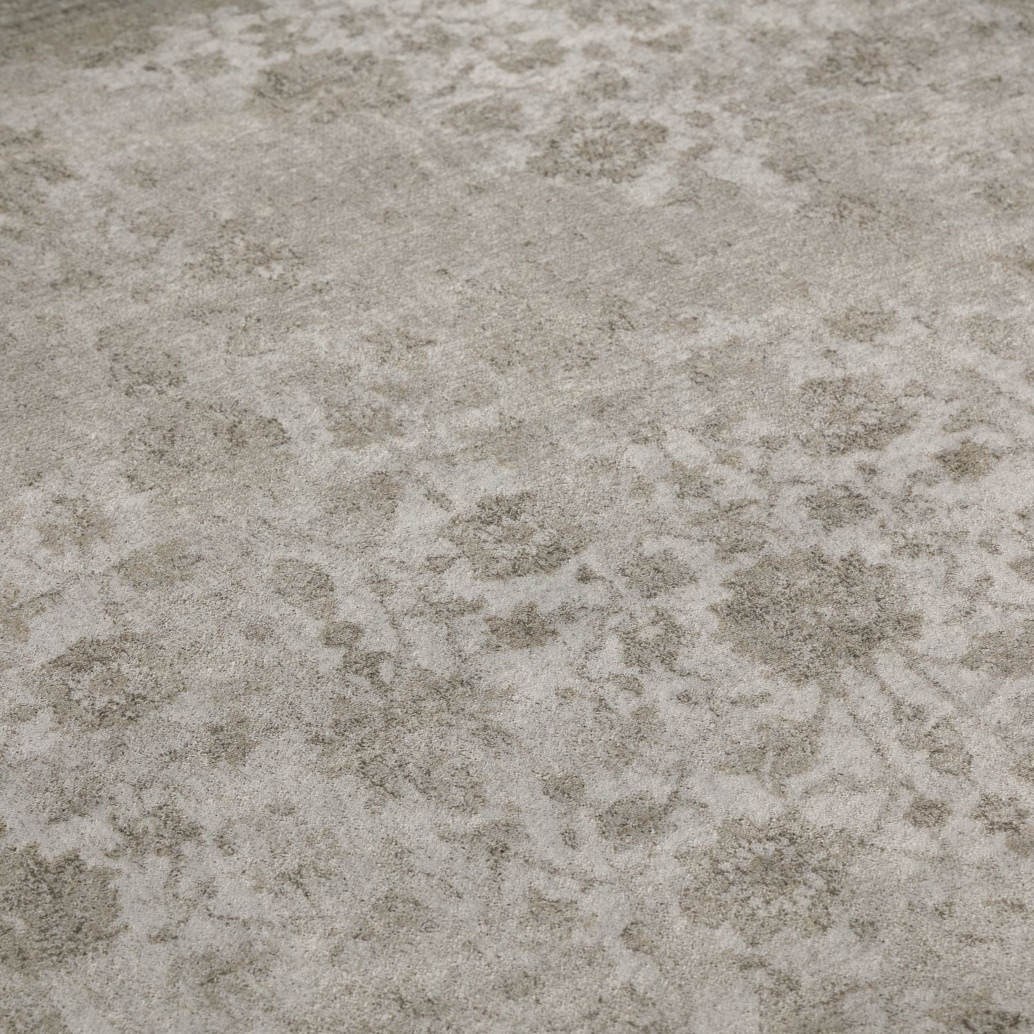 Dun Vloerkleed met Anti-Slip Grijs Laagpolig Tapijt Omid Vintage