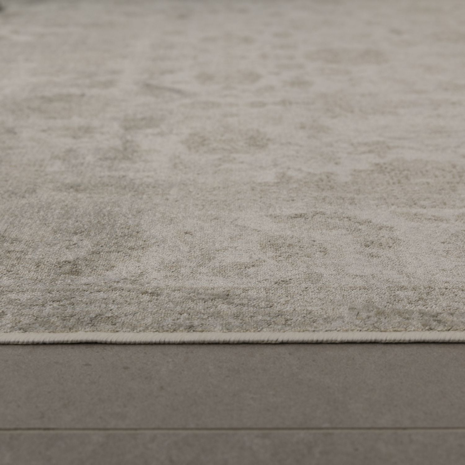 Dun Vloerkleed met Anti-Slip Grijs Laagpolig Tapijt Omid Vintage