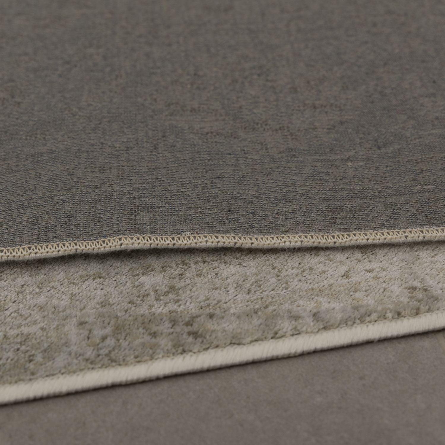 Dun Vloerkleed met Anti-Slip Grijs Laagpolig Tapijt Omid Vintage