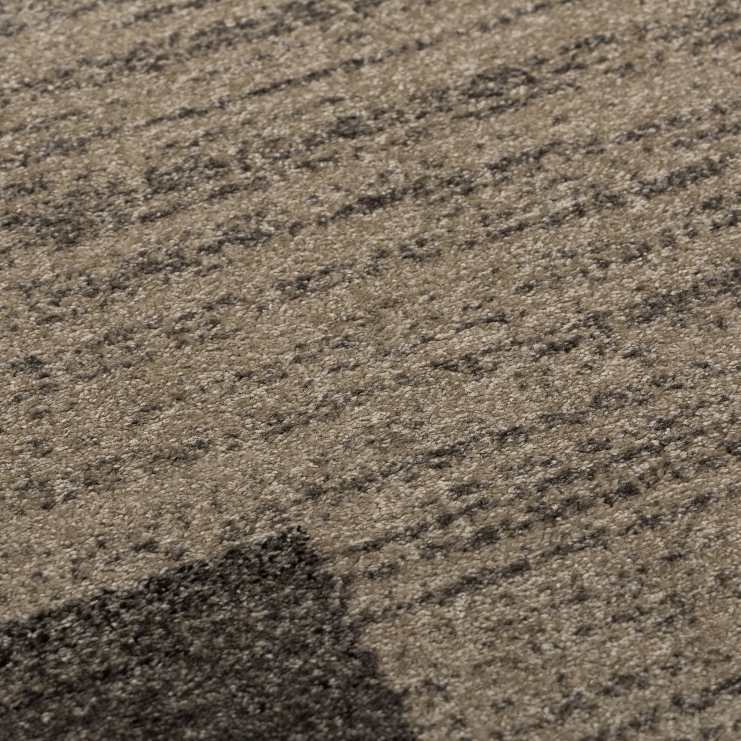 Beige met Grijs Tapijt Laagpolig Vloerkleed Omid Belgian Design