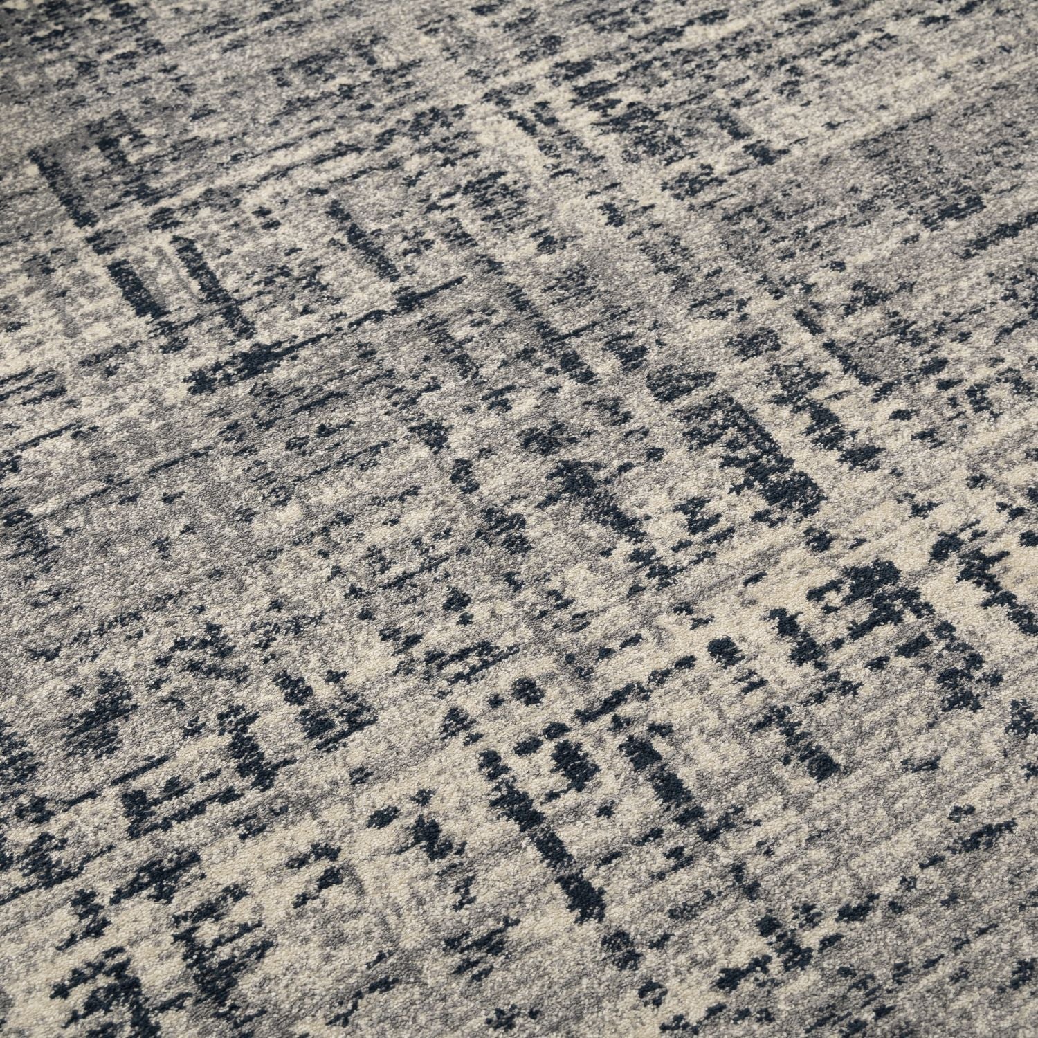 Blauw Tapijt Laagpolig Vloerkleed Omid Modern Belgian