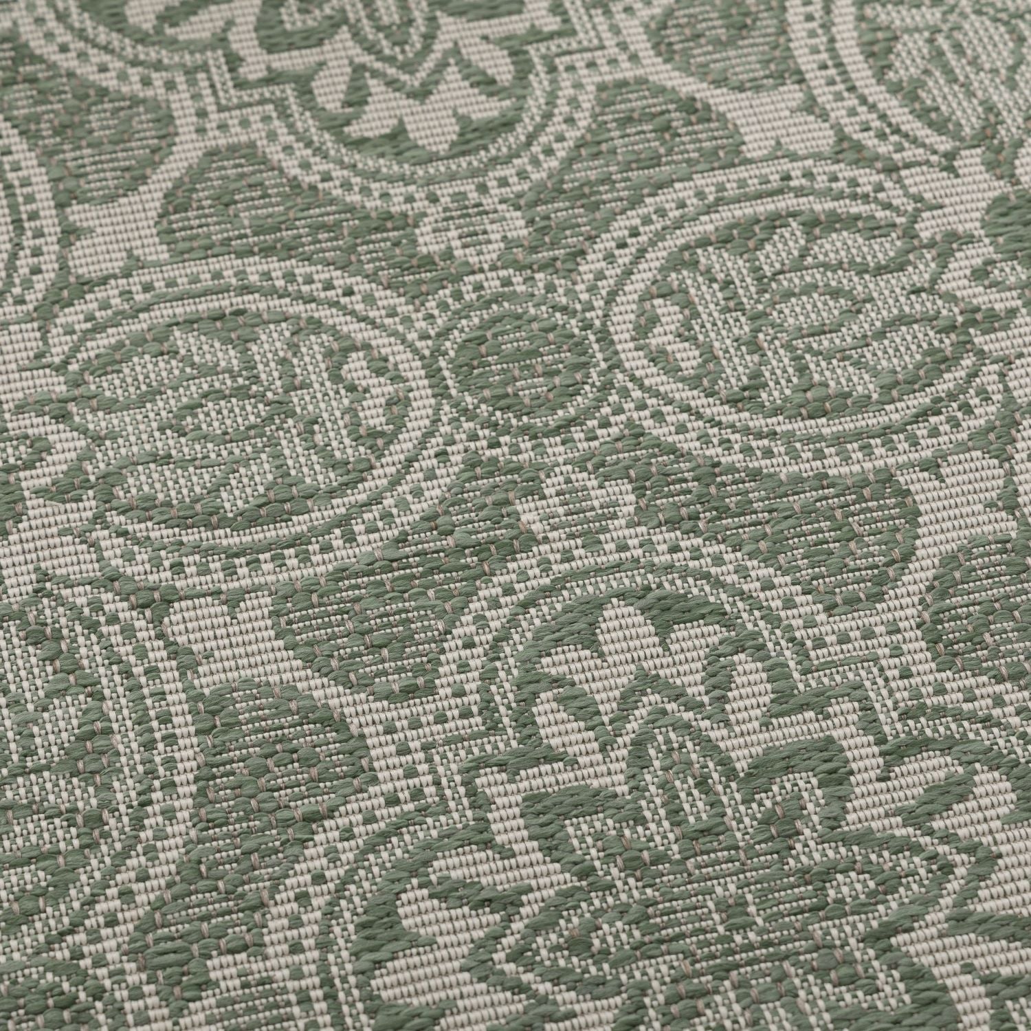 Vloerkleed Buiten - Buitenkleed Laagpolig Groen Vloerkleed Omid Outdoor Tapijt