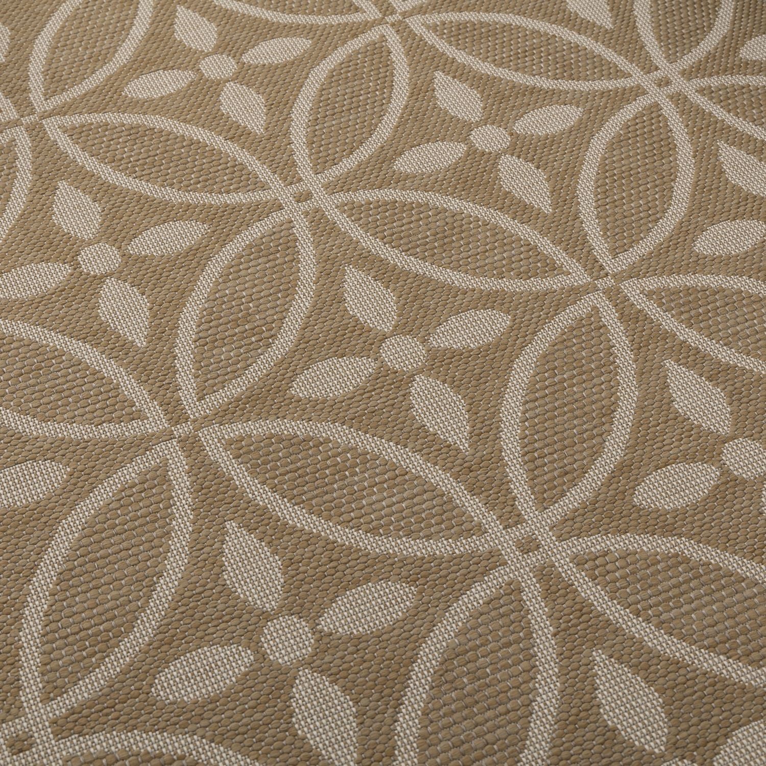 Vloerkleed Buiten - Buitenkleed Laagpolig Beige Vloerkleed Omid Outdoor Tapijt