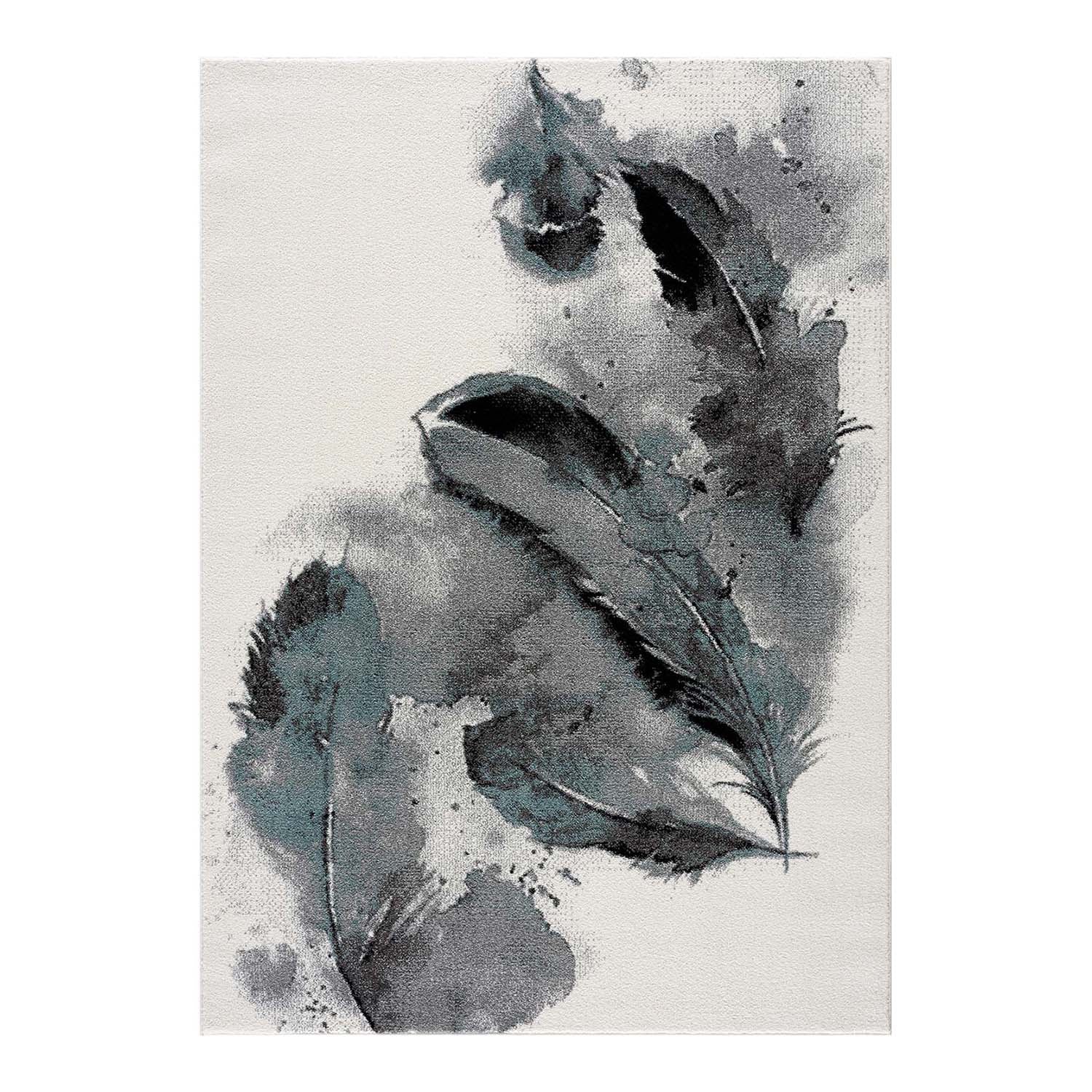 Kindertapijt Omid Veertjes Blauw Vloerkleed