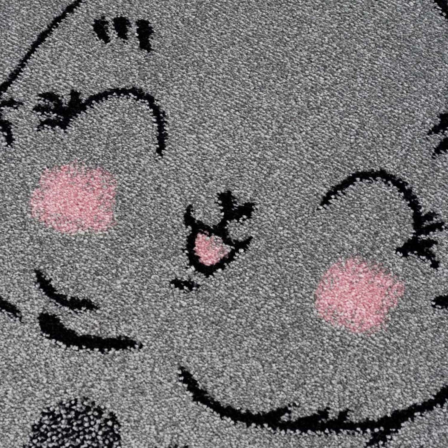 Kindertapijt Omid Konijntje Grijs Vloerkleed