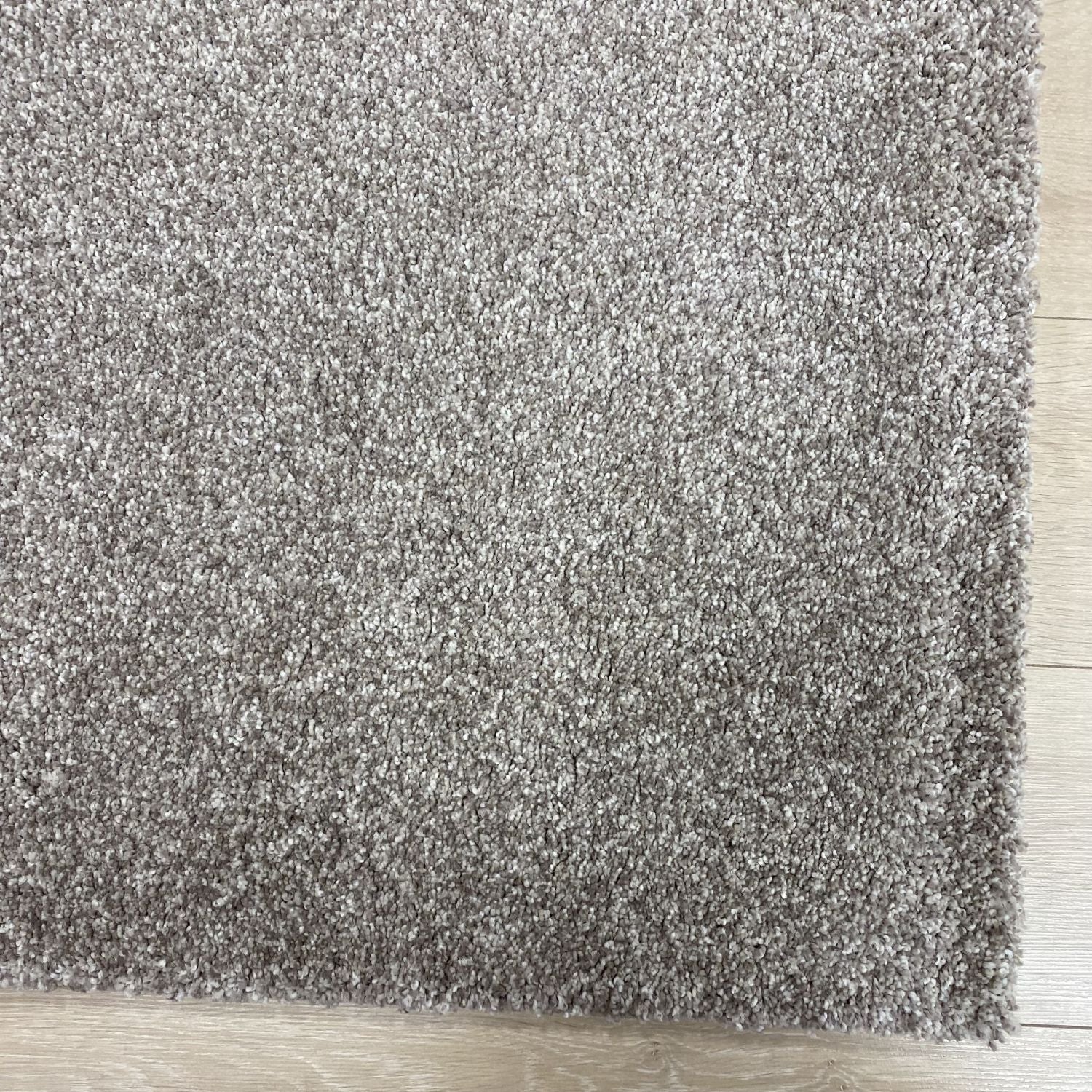 Taupe/Beige Tapijt Dik Laagpolig Vloerkleed Omid Belgian Luxury