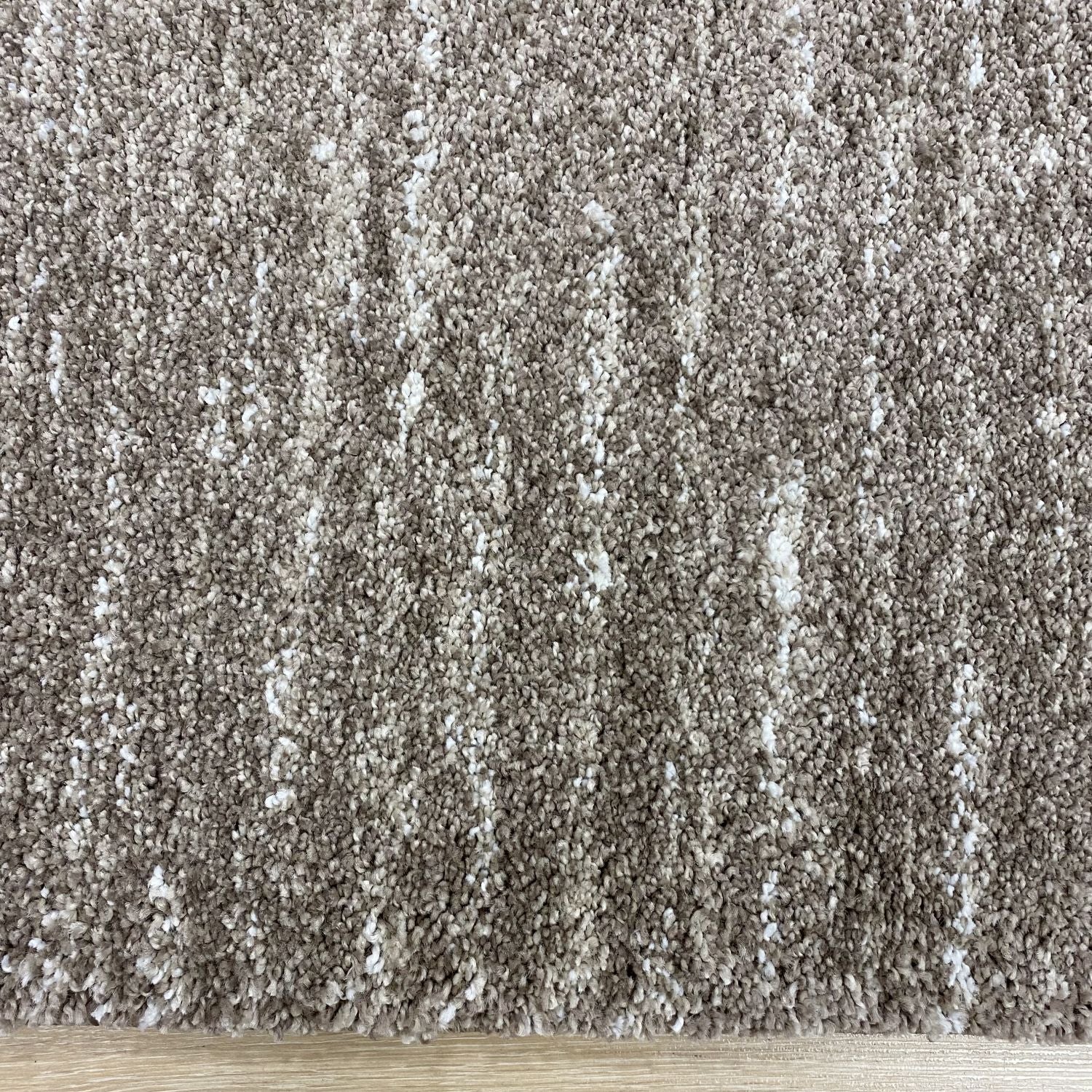 Beige/Taupe Tapijt Dik Laagpolig Vloerkleed Omid Belgian Luxury