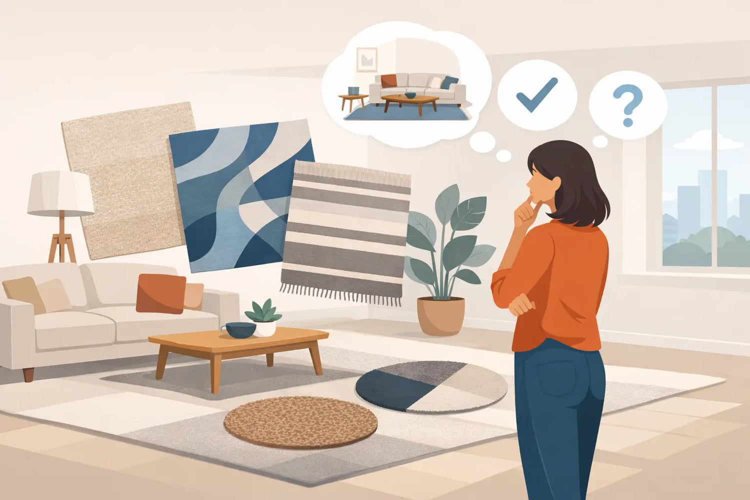 Modern tapijt woonkamer kiezen zonder twijfel