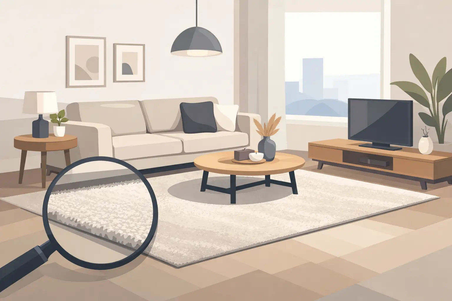 Laagpolig vloerkleed woonkamer kiezen
