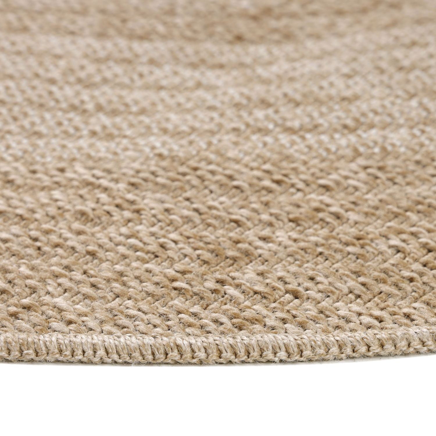 Beige Tapijt Laagpolig Vloerkleed Omid Graceful Ovals