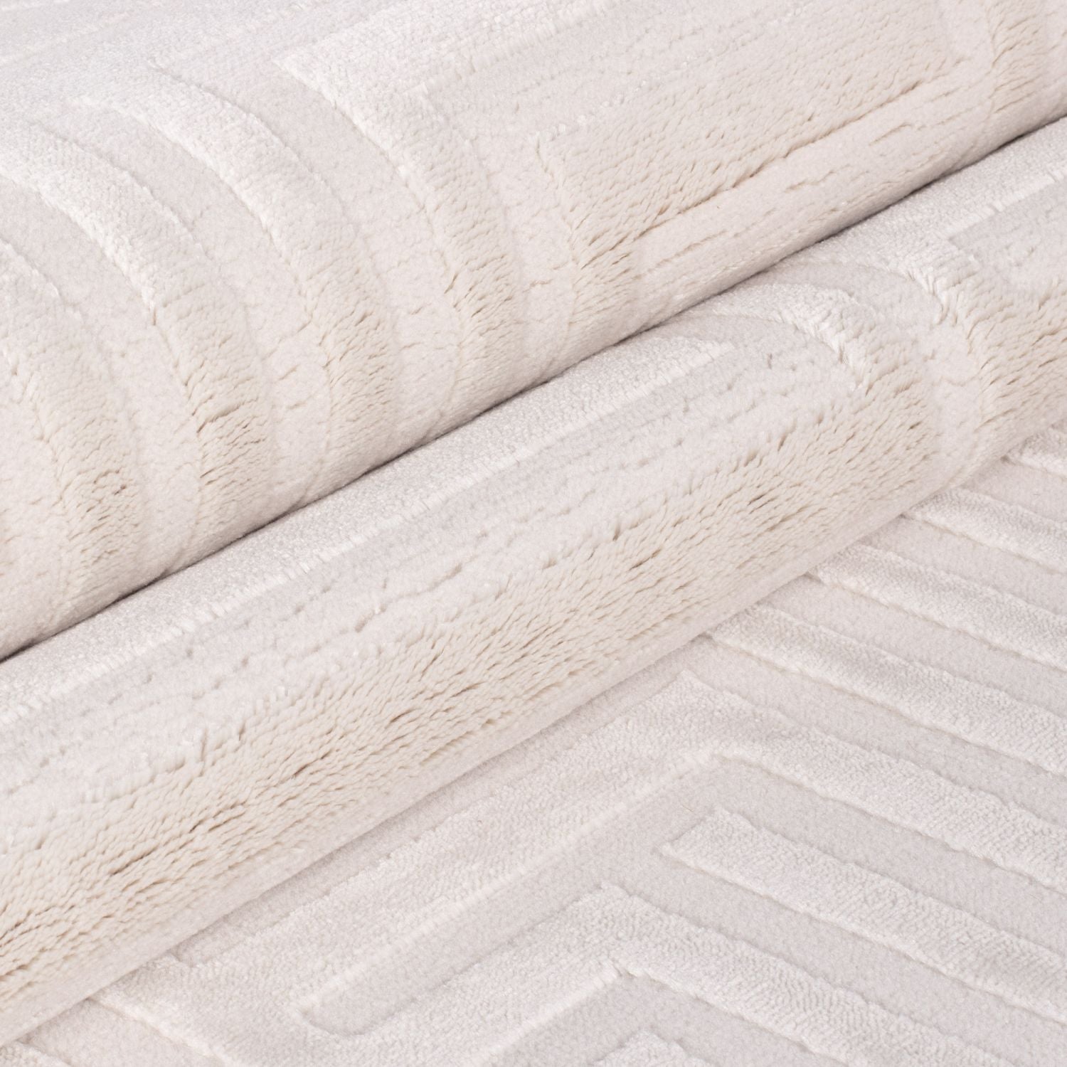 Crème Tapijt Laagpolig Vloerkleed Omid Elegant Neutrals