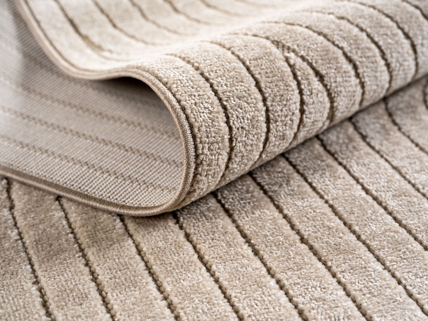 Beige Tapijt Laagpolig Vloerkleed Indoor/Outdoor Japandi Stijl