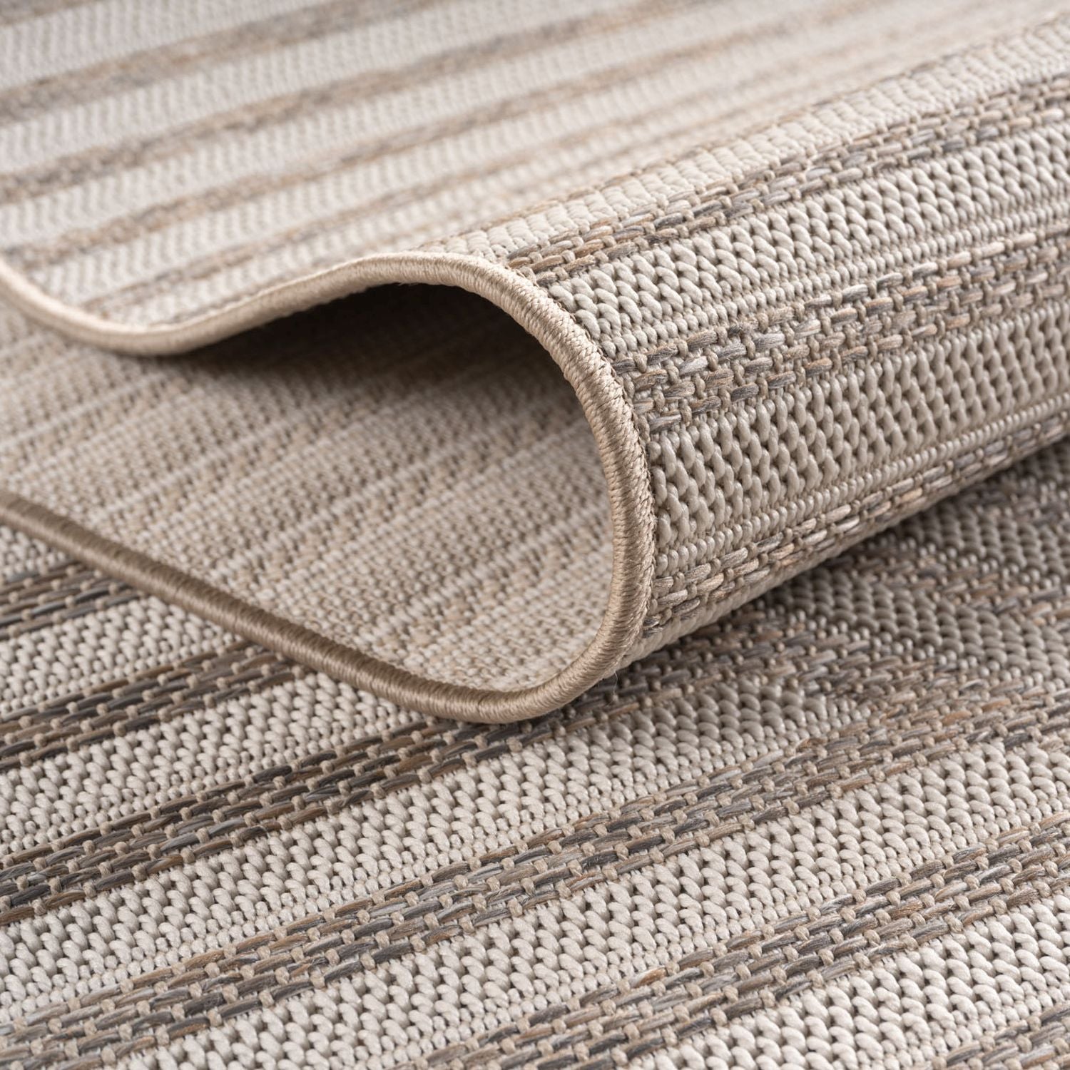 Beige Tapijt Laagpolig Vloerkleed Indoor/Outdoor