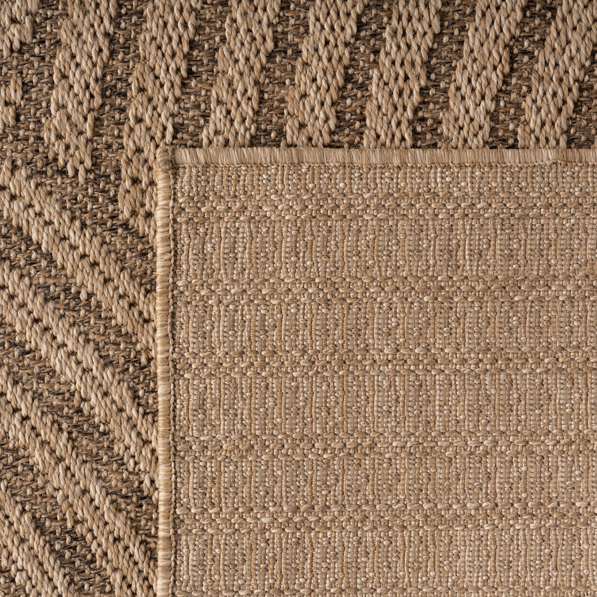 Beige Tapijt Laagpolig Vloerkleed Indoor/Outdoor