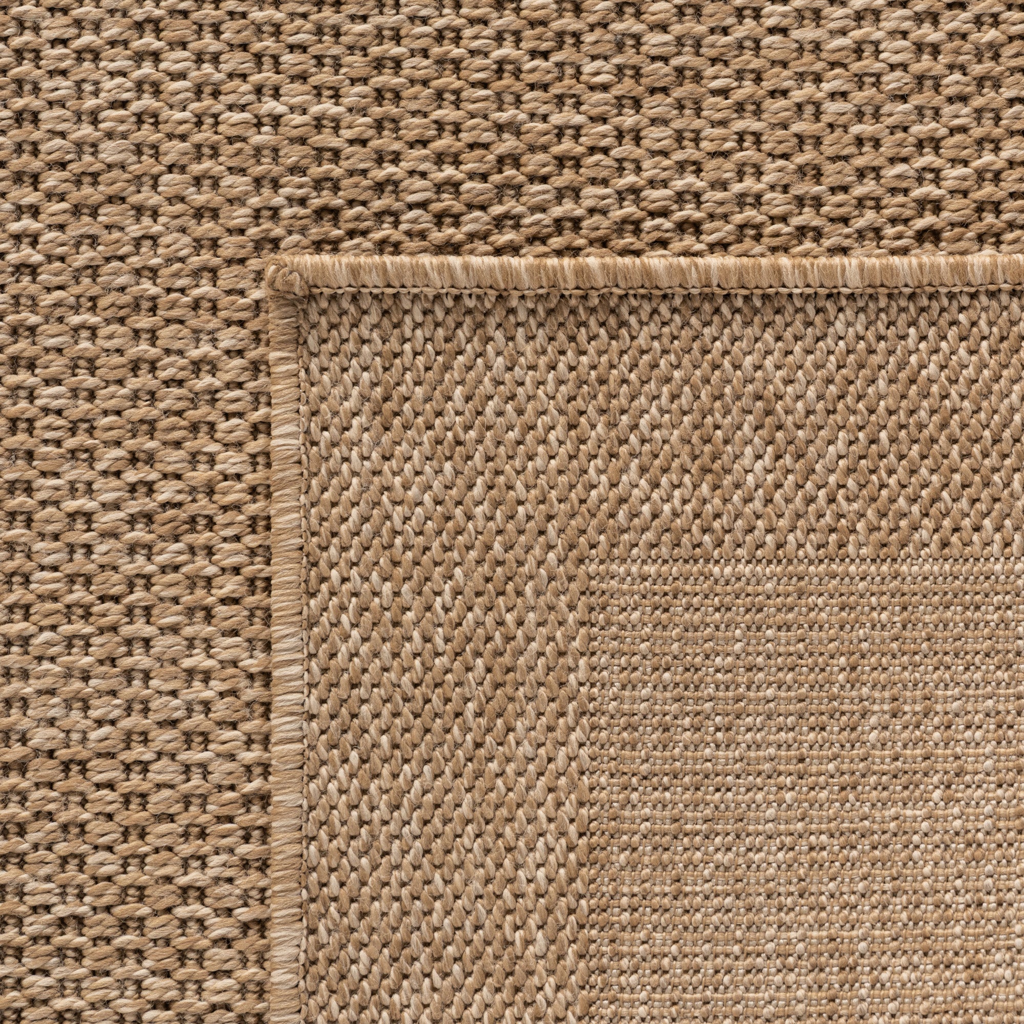 Beige Tapijt Laagpolig Vloerkleed Indoor/Outdoor
