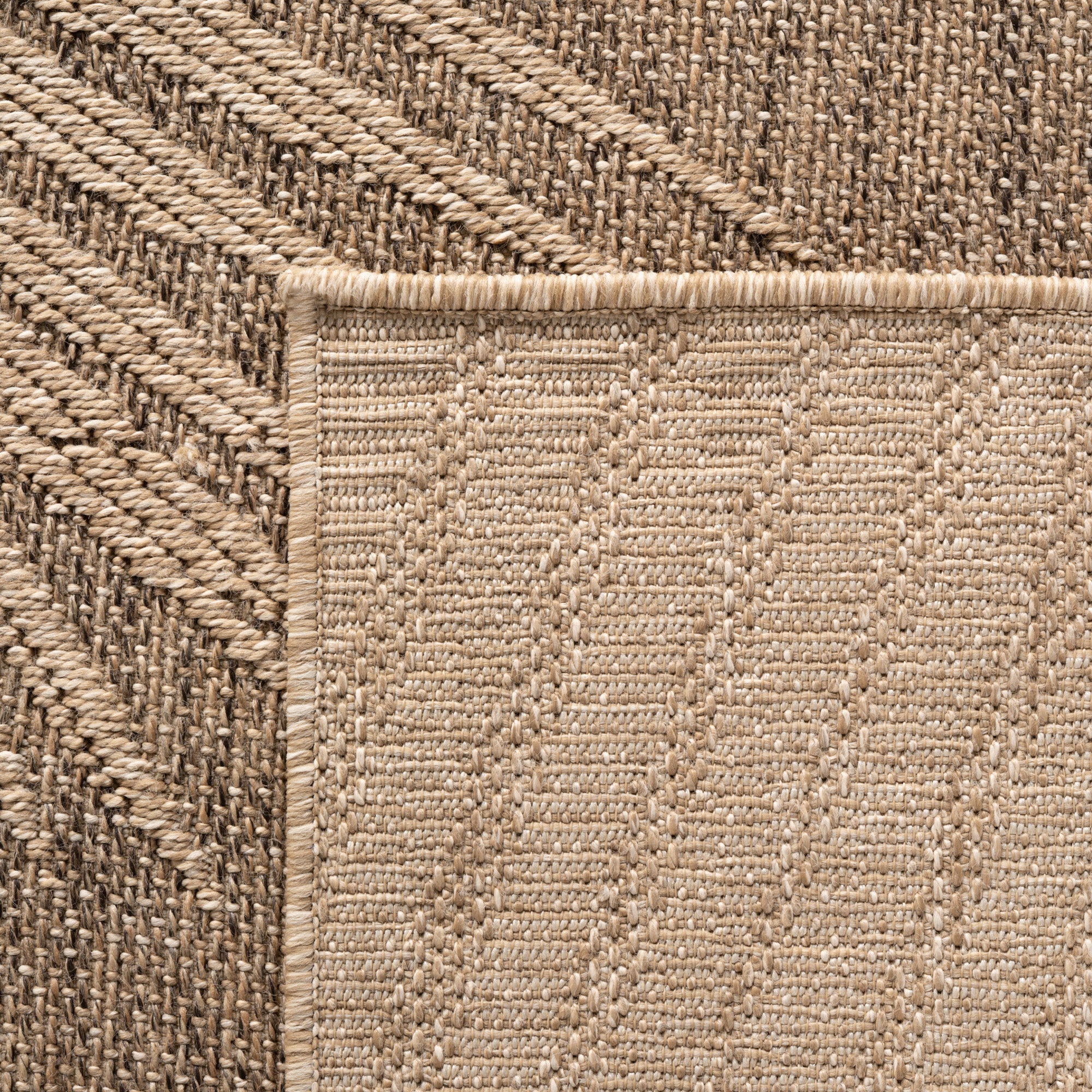 Beige Tapijt Laagpolig Vloerkleed Indoor/Outdoor