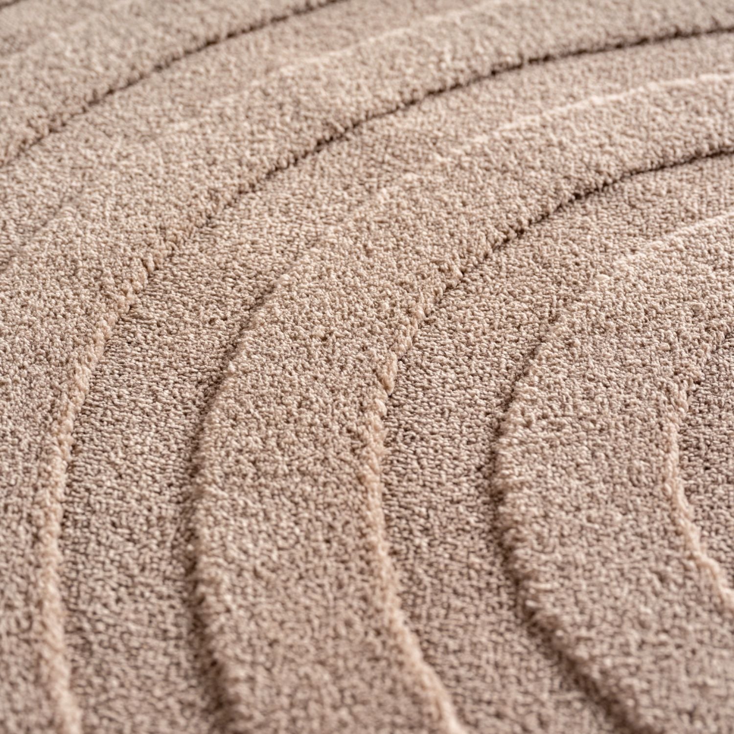 Beige Tapijt Laagpolig Vloerkleed Omid Japandi Stijl