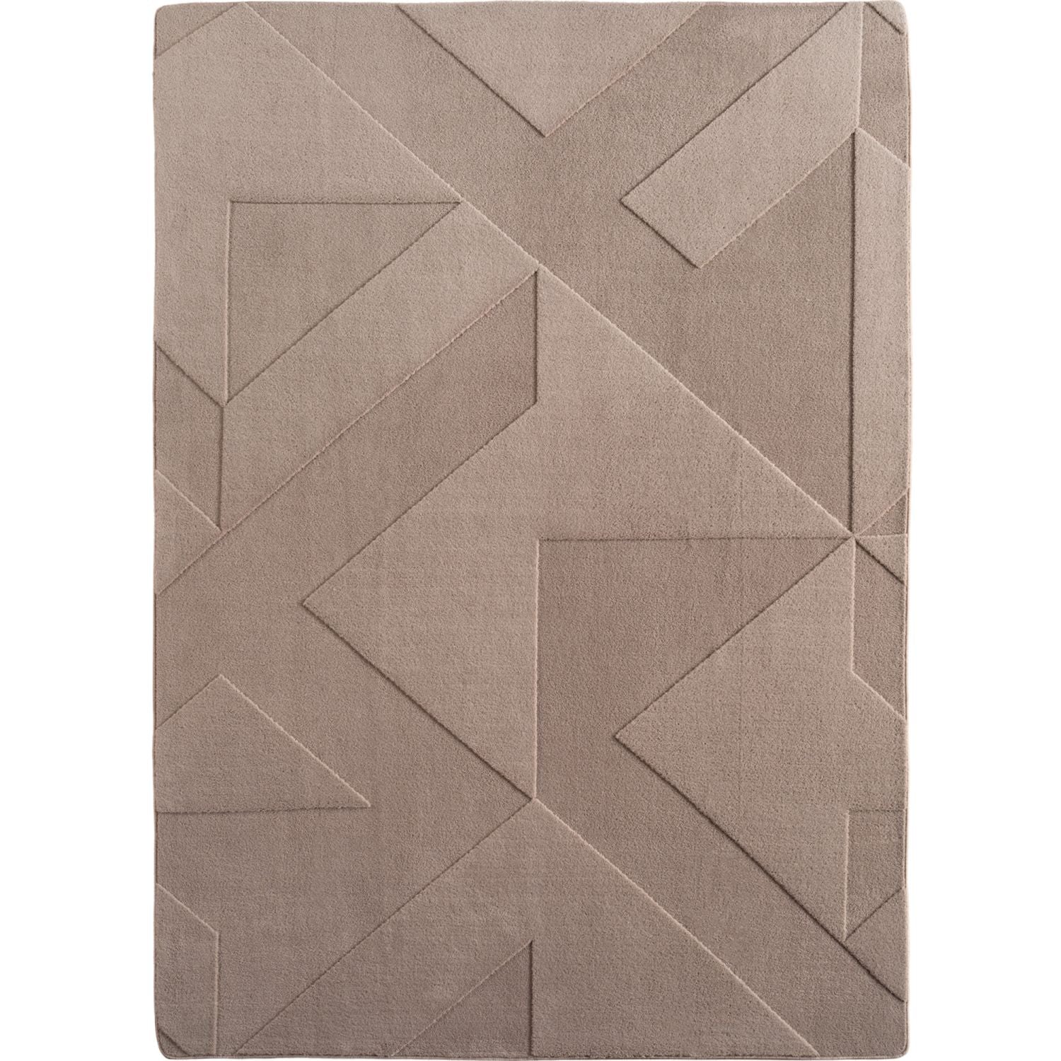 Beige Tapijt Laagpolig Vloerkleed Omid Japandi Stijl