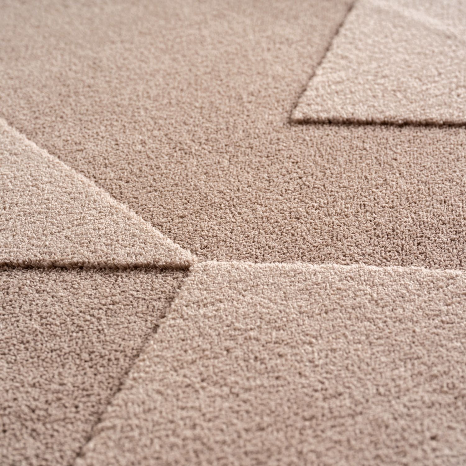 Beige Tapijt Laagpolig Vloerkleed Omid Japandi Stijl