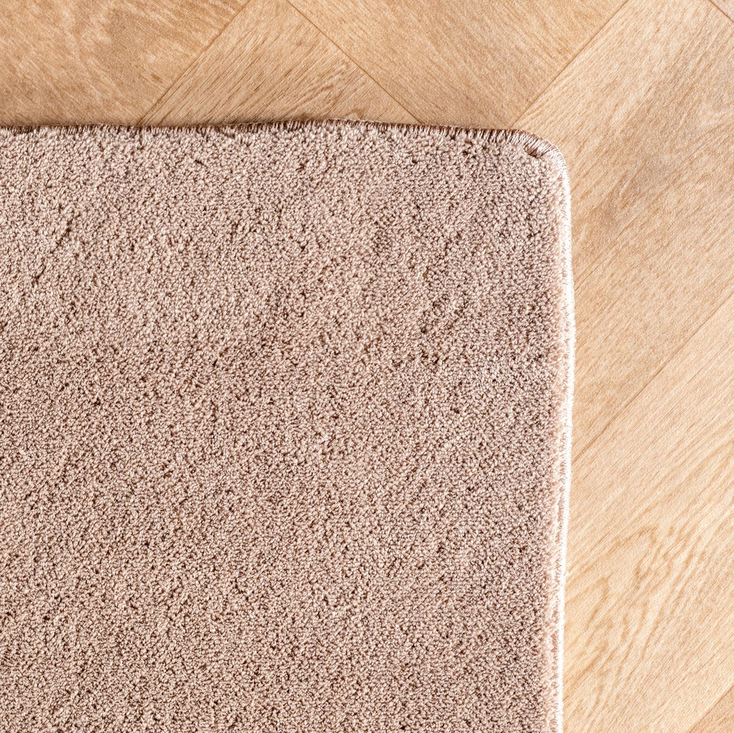 Beige Tapijt Laagpolig Vloerkleed Omid Japandi Stijl