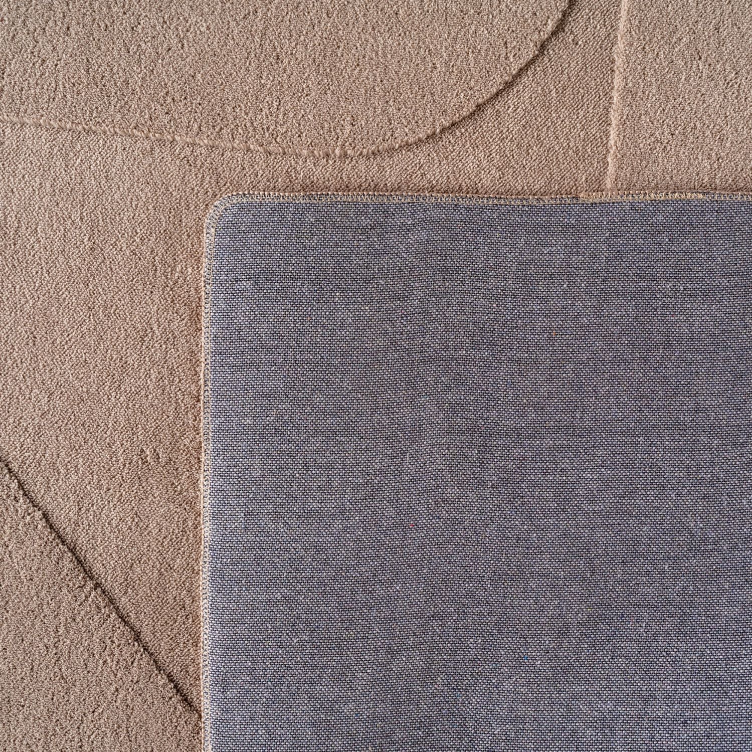 Beige Tapijt Laagpolig Vloerkleed Omid Japandi Stijl