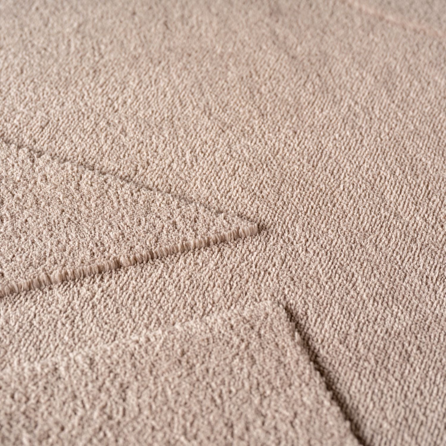 Beige Tapijt Laagpolig Vloerkleed Omid Japandi Stijl