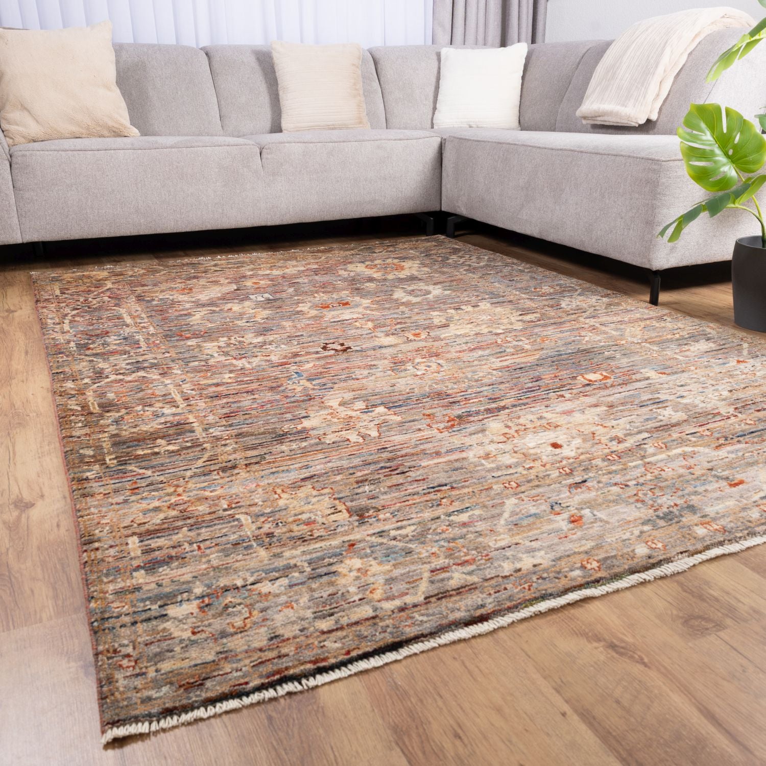 Afghaans Tapijt Laagpolig Handgeknoopt Wollen Vloerkleed - Omid Afghan Wool Luxury 169x233 - Omid Carpets