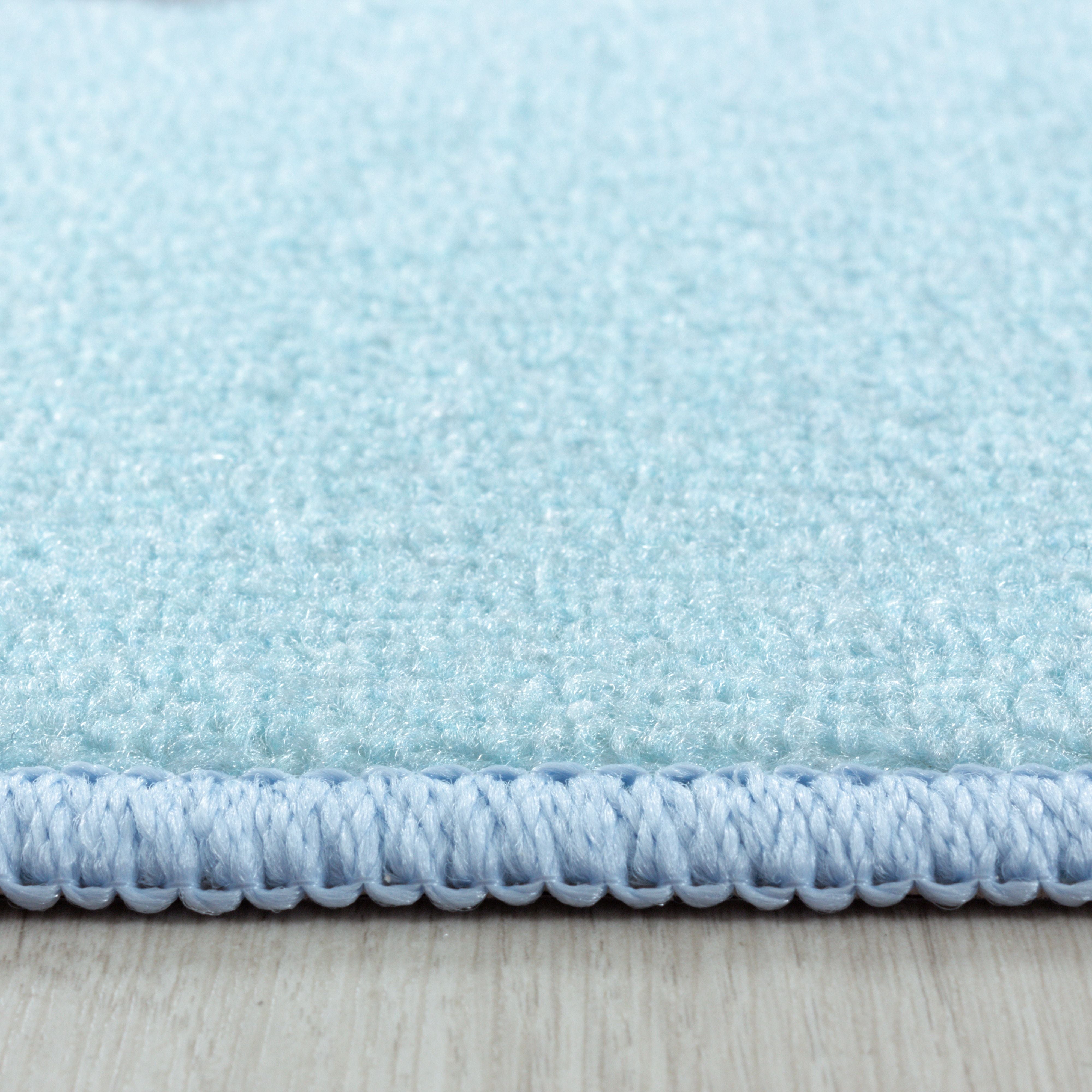 Blauw Tapijt Laagpolig Vloerkleed Omid Playful wonder collection