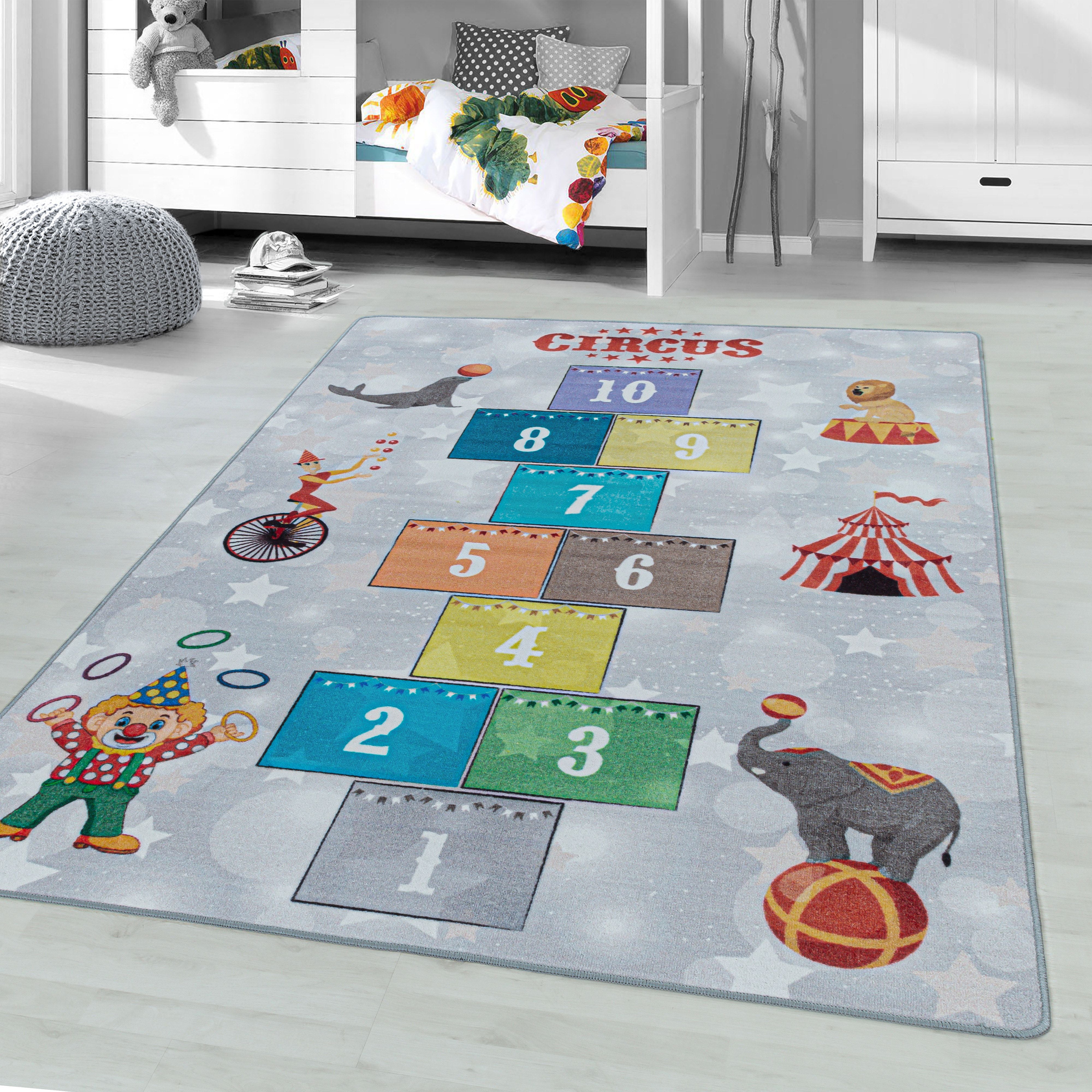 Grijs Tapijt Laagpolig Vloerkleed Omid Playful wonder collection