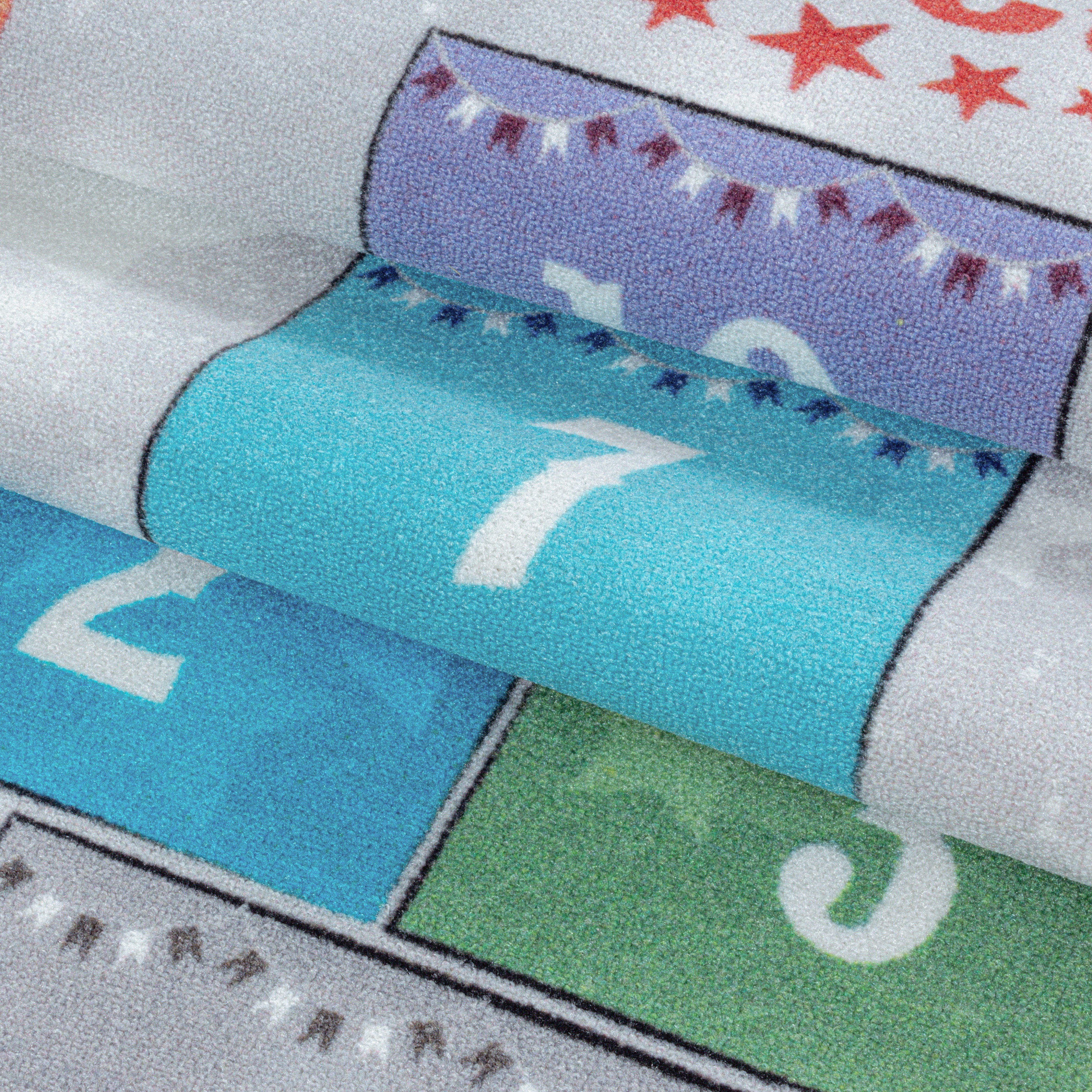 Grijs Tapijt Laagpolig Vloerkleed Omid Playful wonder collection