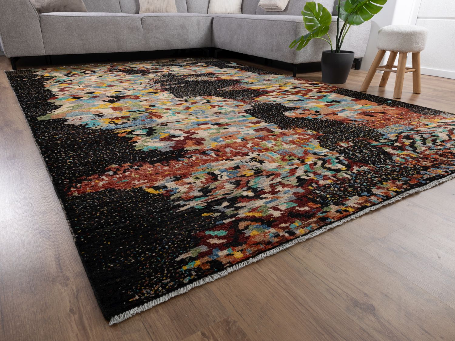 Afghaans Tapijt Laagpolig Handgeknoopt Wollen Vloerkleed - Omid Afghan Wool Luxury 297x194 - Omid Carpets