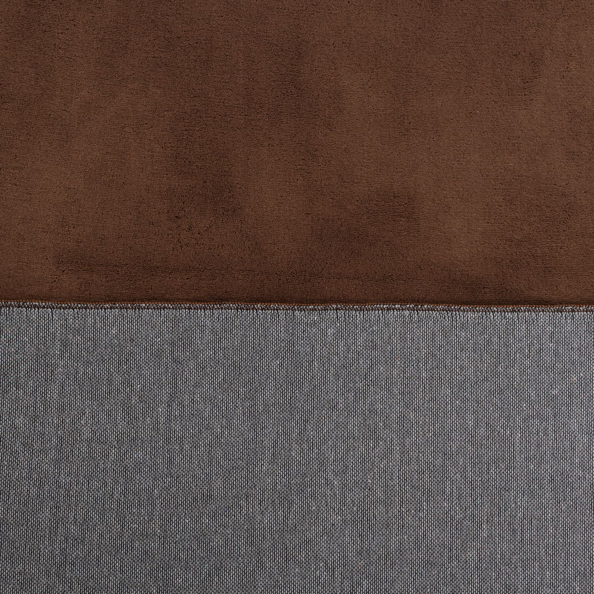 Tapis brun à poils courts Omid Brown Simplicity