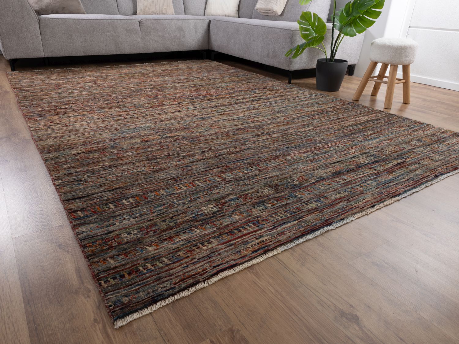 Afghaans Tapijt Laagpolig Handgeknoopt Wollen Vloerkleed - Omid Afghan Wool Luxury 297x194 - Omid Carpets