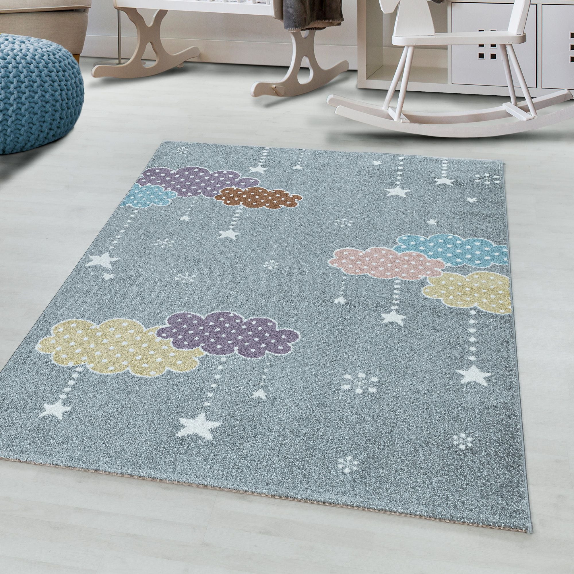 Grijs Tapijt Laagpolig Vloerkleed Omid Dreamy Soft Collection.