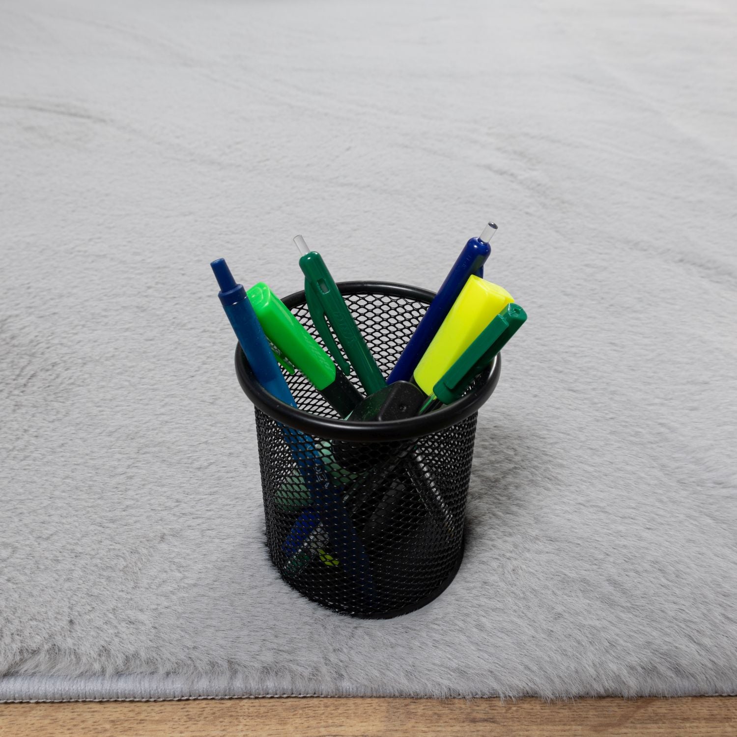 Grijs Tapijt Hoogpolig Vloerkleed met Anti-Slip – Omid Soft Fluffy – Superzacht Modern Tapijt - Omid Carpets