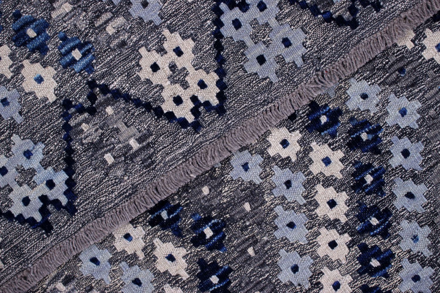 Kleurrijk Tapijt Laagpolig Handgeweven Wollen Vloerkleed - Omid Afghan Kelim 293x214