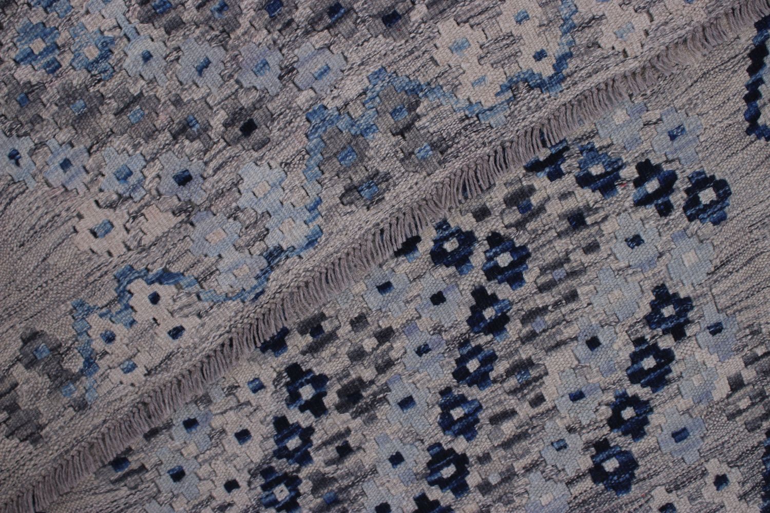 Kleurrijk Tapijt Laagpolig Handgeweven Wollen Vloerkleed - Omid Afghan Kelim 160x99