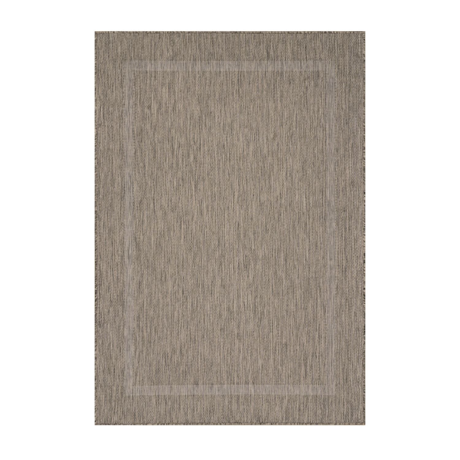 Bruin Tapijt Laagpolig Vloerkleed Omid  Indoor-Outdoor Harmony