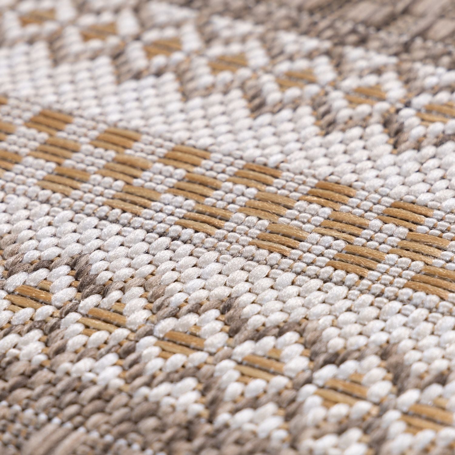 Beige Tapijt Laagpolig Vloerkleed Omid  Vivid Threads