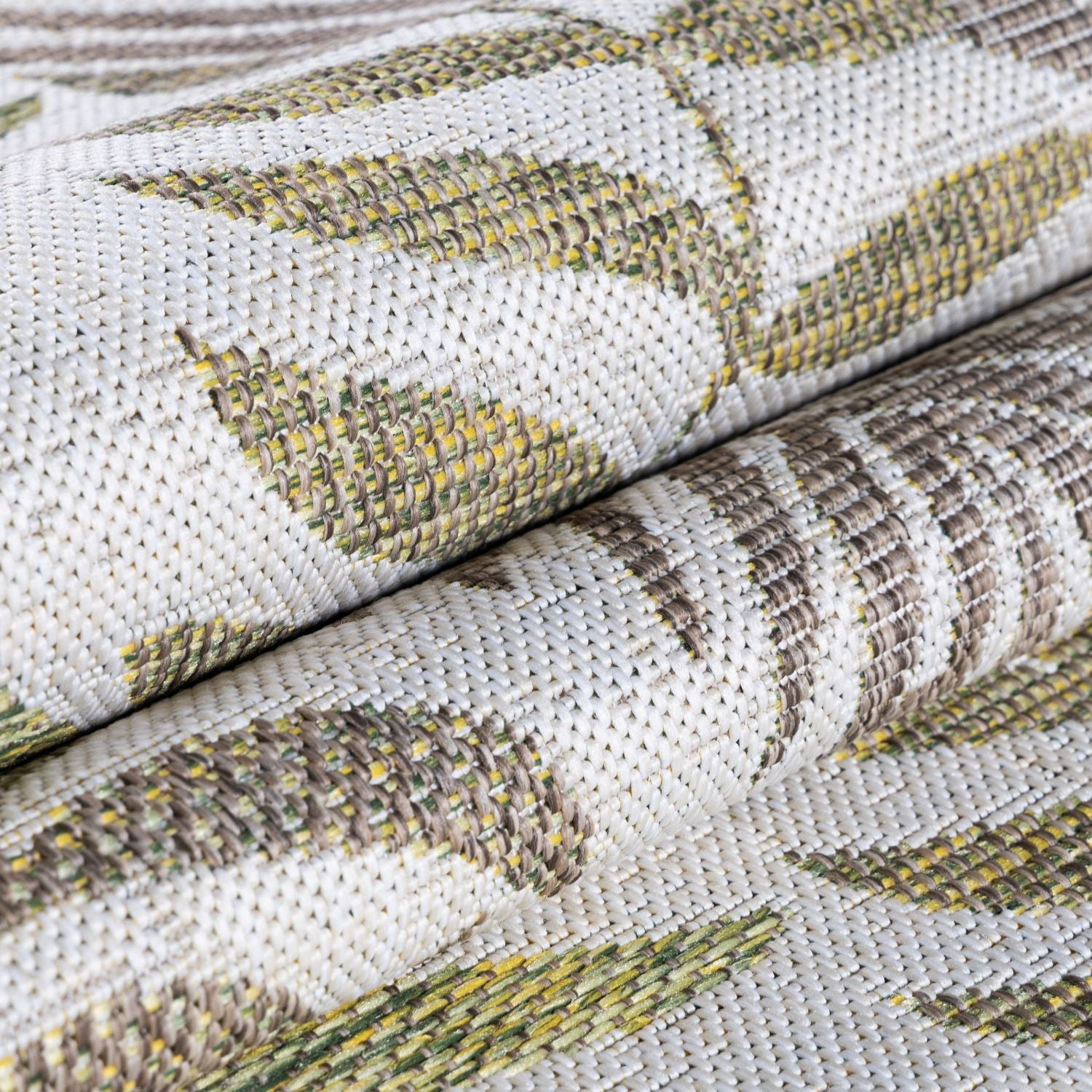 Beige Tapijt Laagpolig Vloerkleed Omid  Vivid Threads