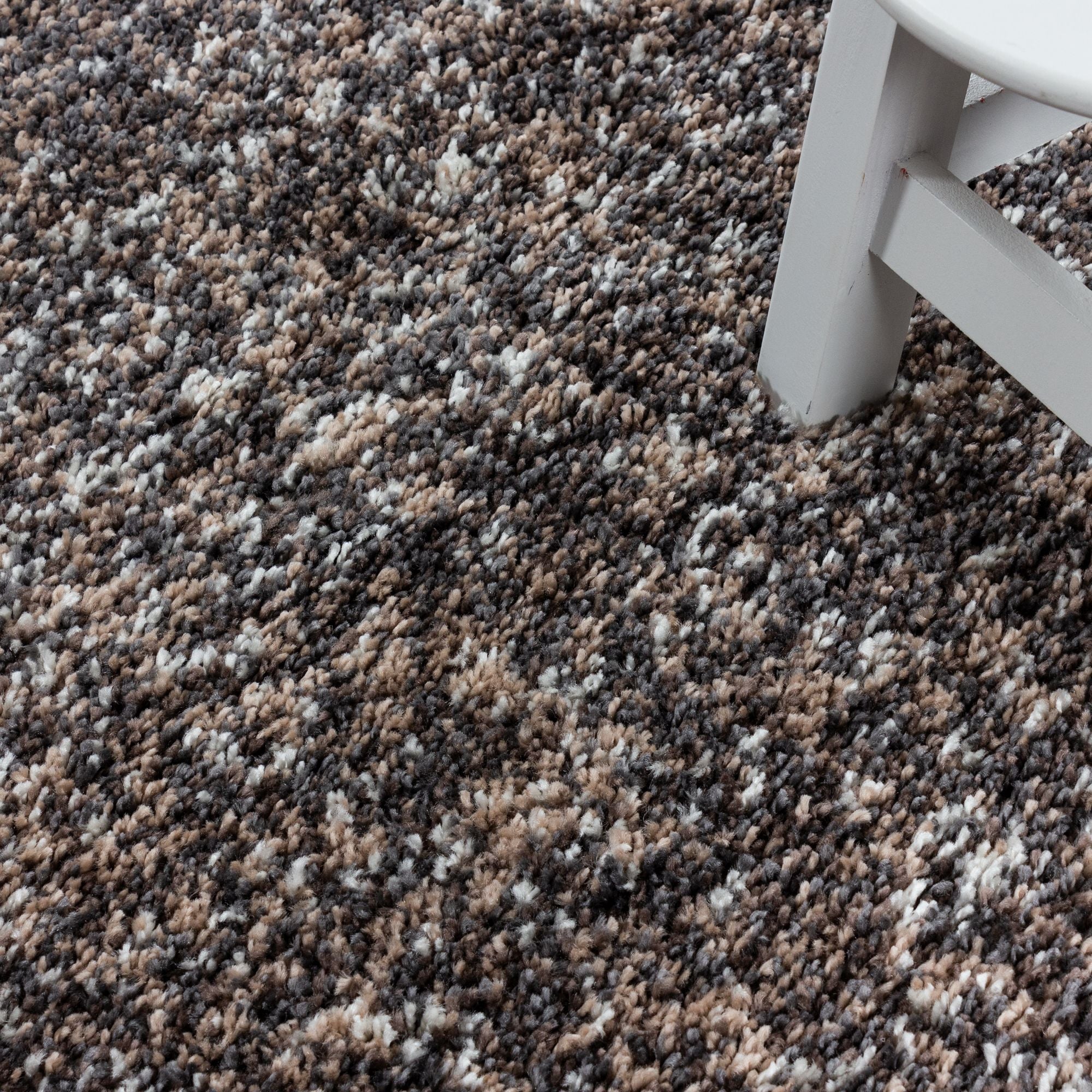 Taupe Laagpolig Vloerkleed Omid Misty Elegance Collection.
