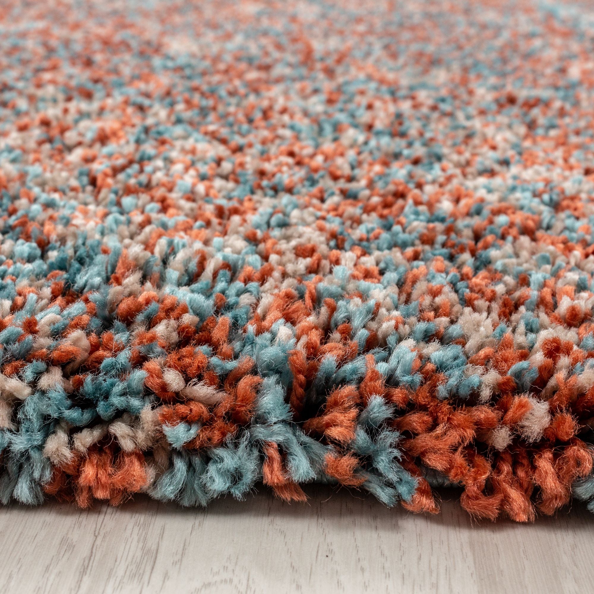 Oranje Laagpolig Vloerkleed Omid Misty Elegance Collection.