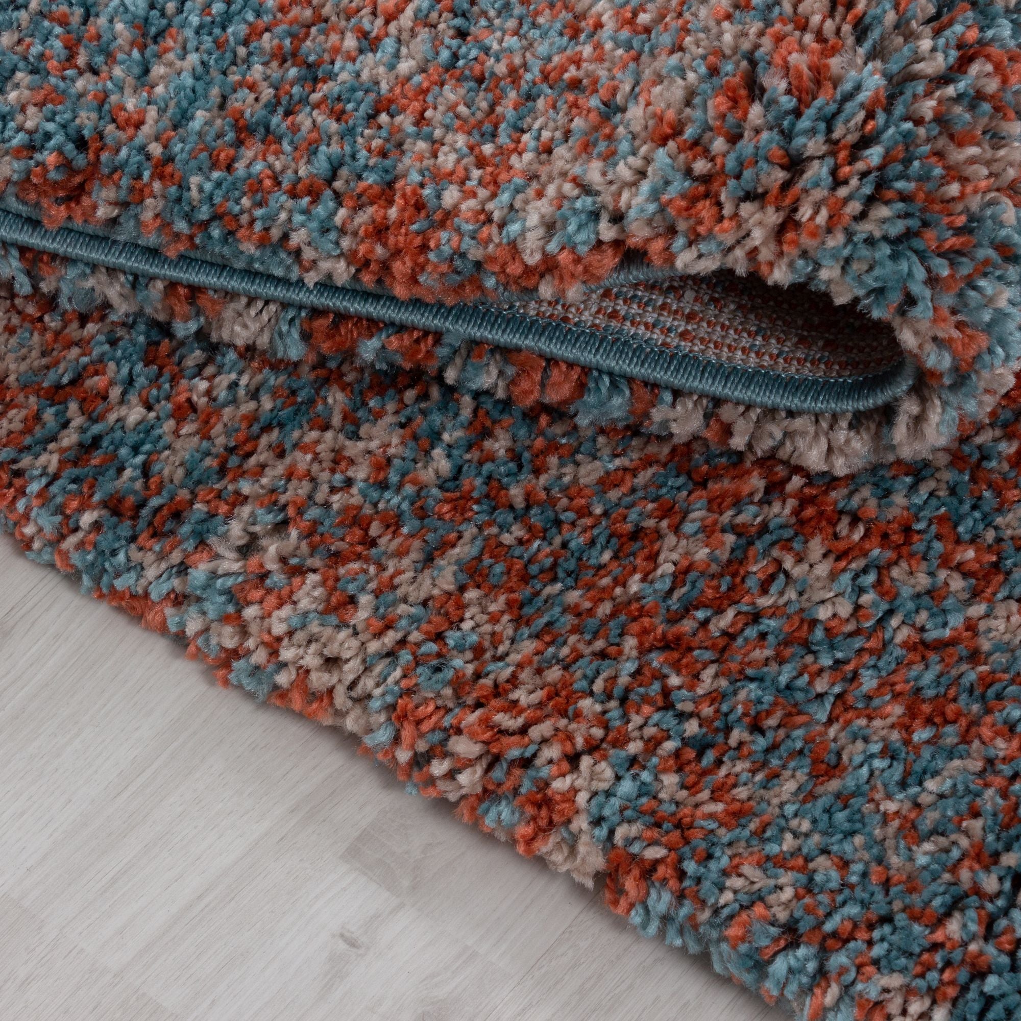 Oranje Laagpolig Vloerkleed Omid Misty Elegance Collection.